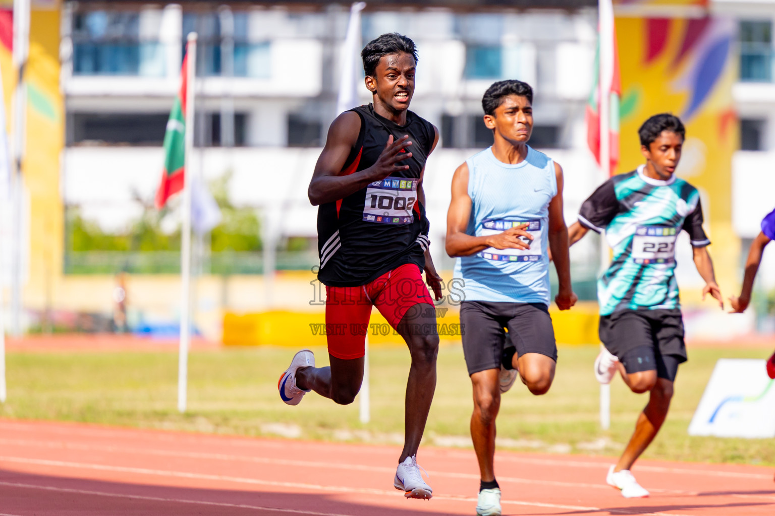 Day 3 of MWSC Interschool Athletics Championships 2024 held in Hulhumale Running Track, Hulhumale, Maldives on Monday, 11th November 2024. Photos by: Nausham Waheed / Images.mv