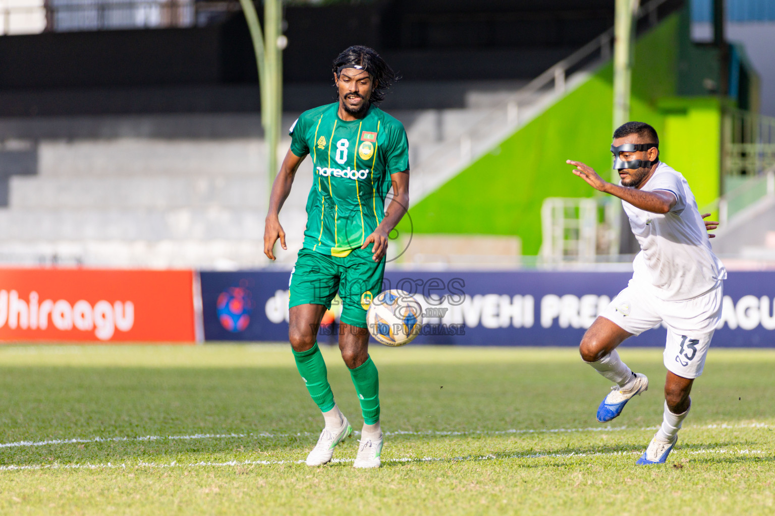 Maziya SRC vs Green Streets in Dhivehi Premier League 2025/26 held in National Football Stadium, Male', Maldives on Saturyday, 25 October 2025. 
Photos: Hassan Simah / Images.mv
