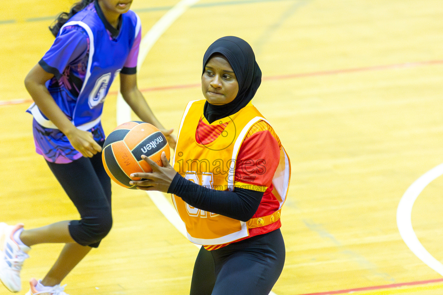 Day 4 of 21st National Netball Tournament was held in Social Canter at Male', Maldives on Saturday, 11th May 2024. Photos: Mohamed Mahfooz Moosa / images.mv