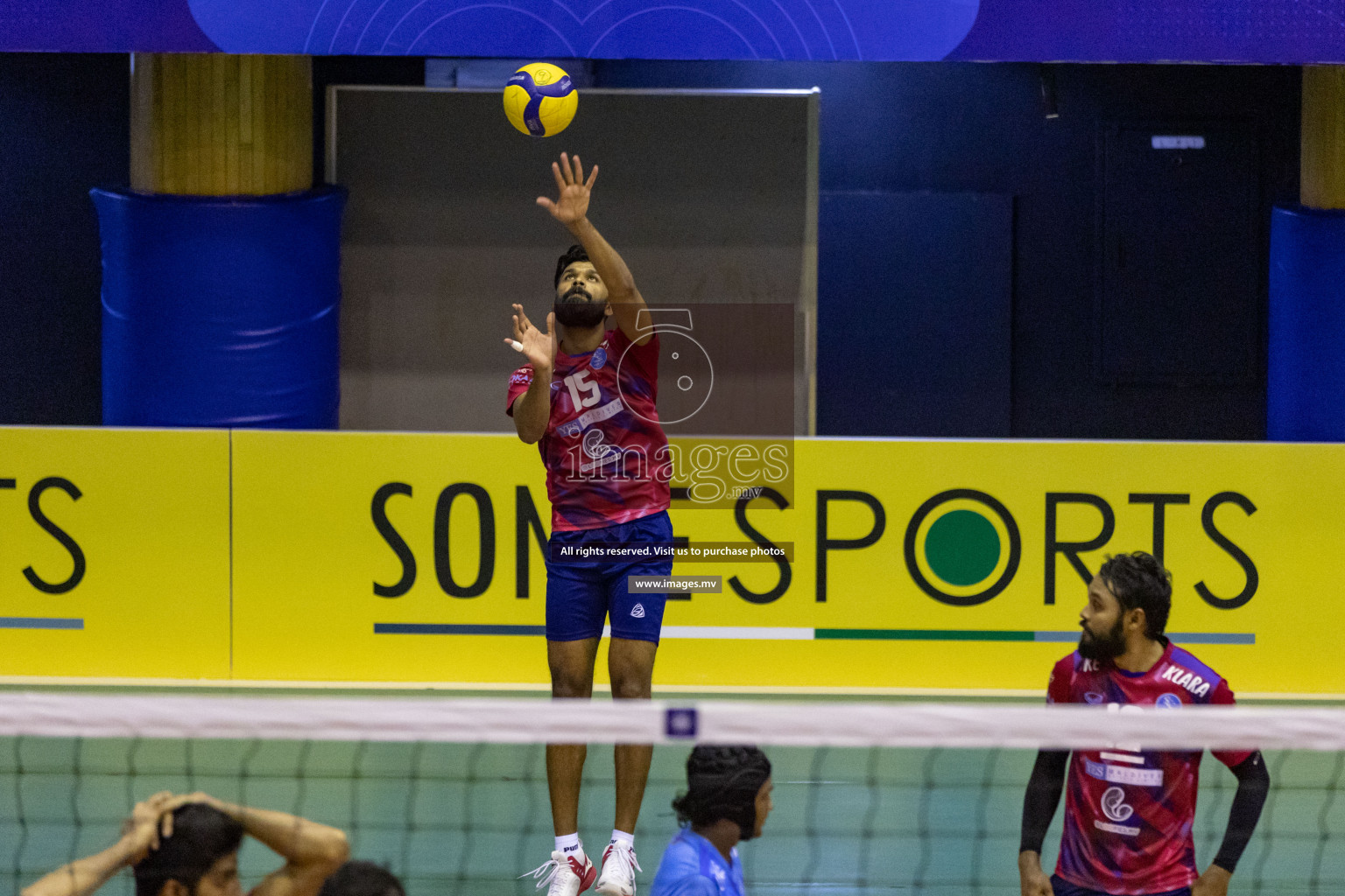 Sports Club City vs Dhivehi Sifainge Club in the Finals of National Volleyball Tournament 2022 on Thursday, 07th July 2022, held in Social Center, Male', Maldives