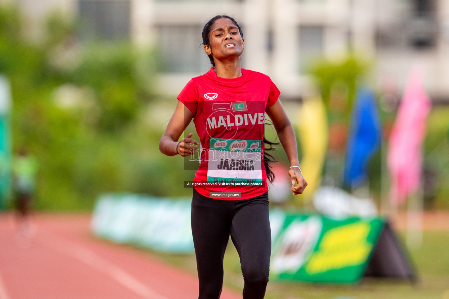 Day 2 of National Grand Prix 2022 held on 11 November 2022 in Hulhumale Running Track, Hulhumale, Maldives. Photos: Hassan Simah / images.mv