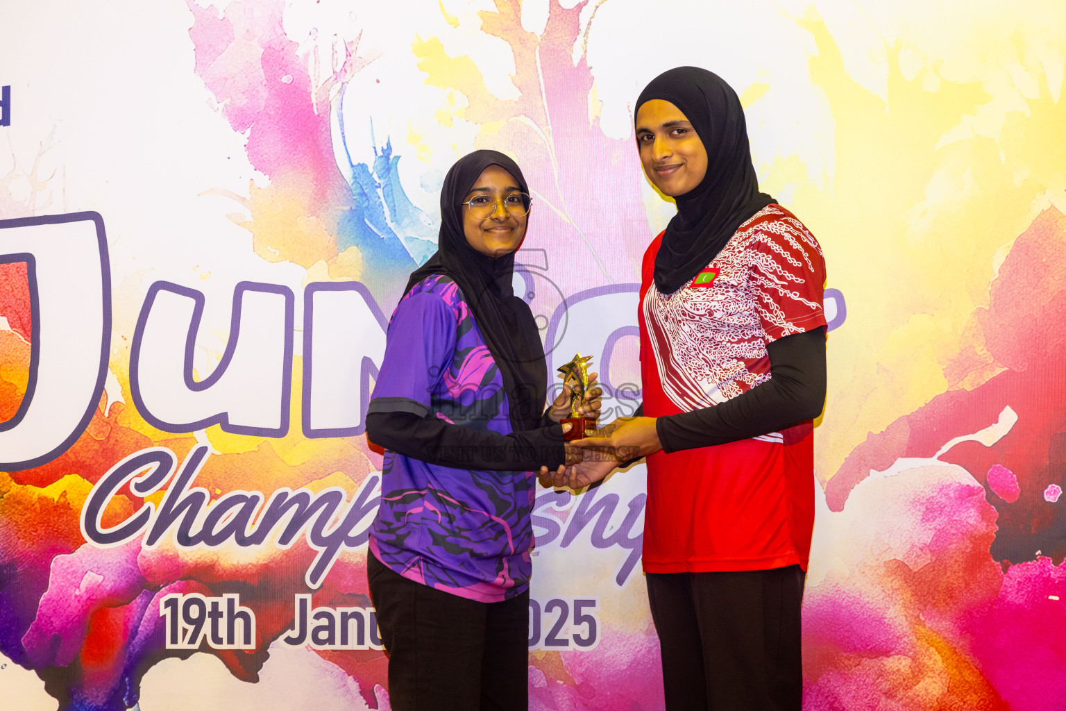 Closing ceremony of 3rd Netball Junior Championship, held at Social Center on Saturday, 25th January 2025 . Photos: Nausham Waheed / images.mv