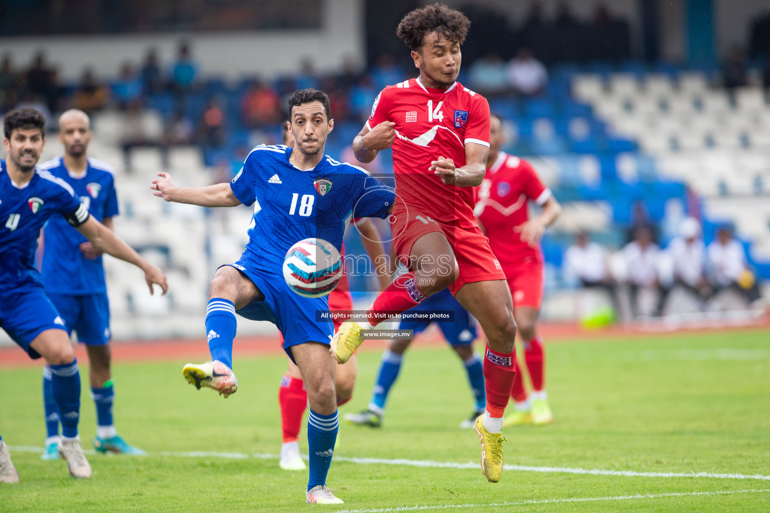 Kuwait vs Nepal in the opening match of SAFF Championship 2023 held in Sree Kanteerava Stadium, Bengaluru, India, on Wednesday, 21st June 2023. Photos: Nausham Waheed / images.mv