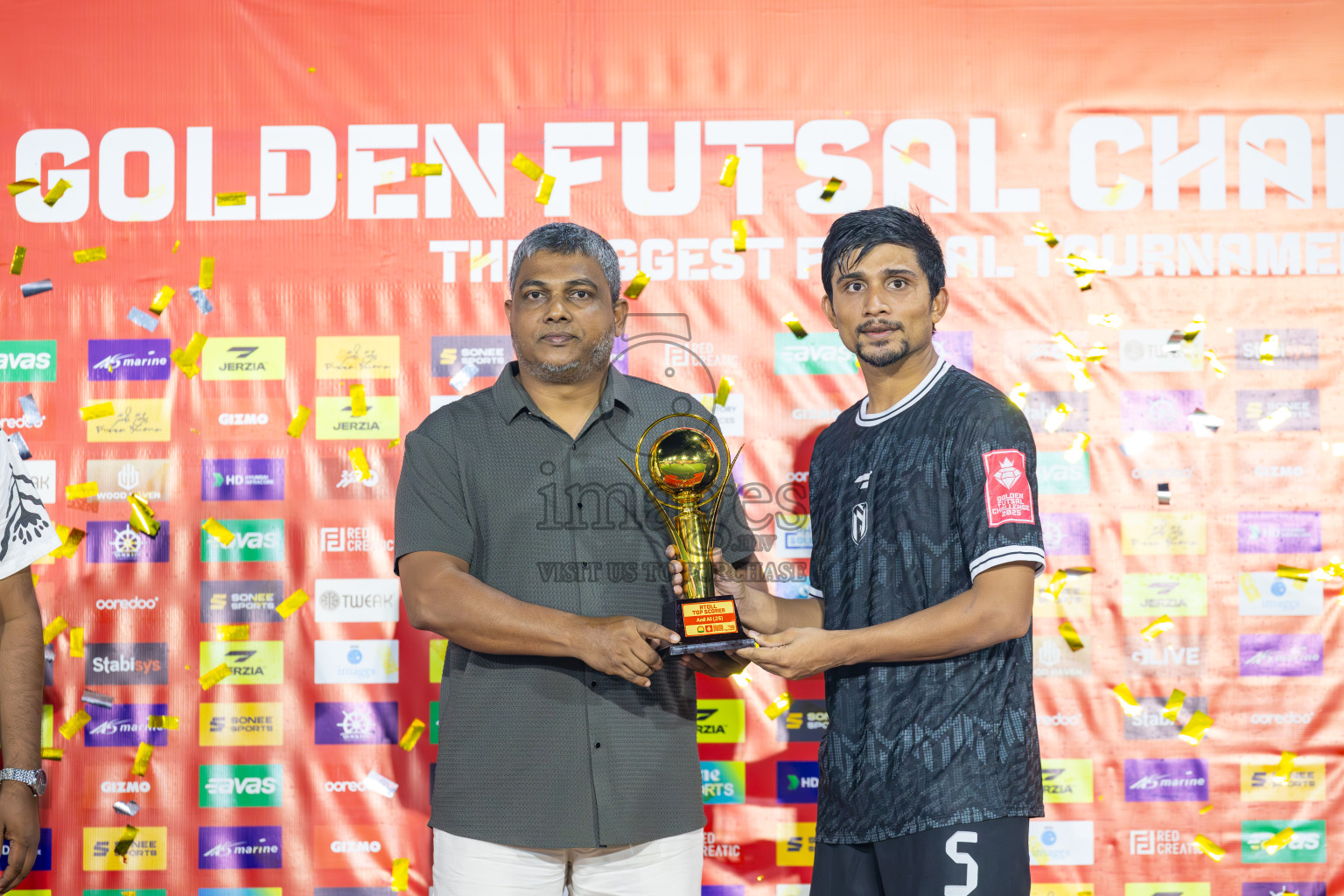 Dh Maaenboodhoo vs Dh Kudahuvadhoo in Dhaalu Atoll Finals in Day 25 of Golden Futsal Challenge 2025 was held on Wednesday , 28th January 2025, in Hulhumale', Maldives. Photos: Ismail Thoriq / images.mv