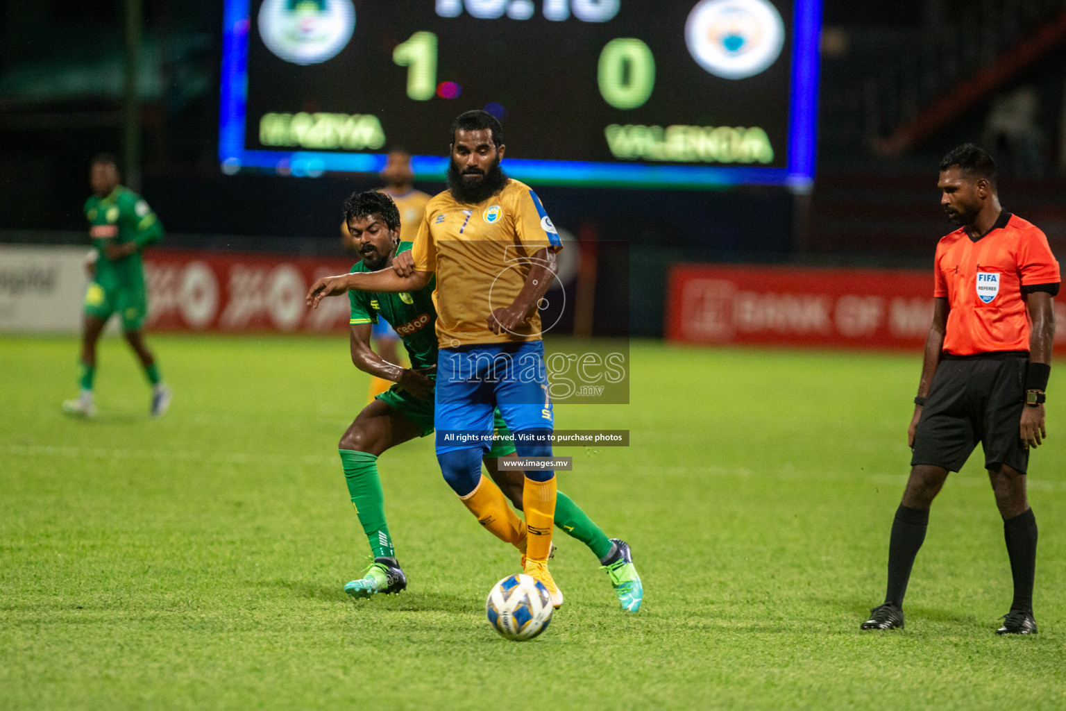 Maziya SRC vs Club Valencia in the Community Shield Match 2021/2022 on 15 December 2021 held in Male', Maldives. Photos: Hassan Simah / images.mv