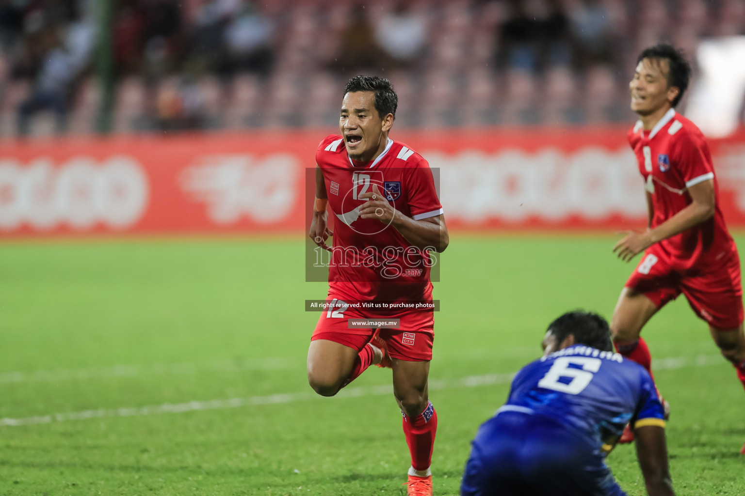 Nepal vs Sri Lanka in SAFF Championship 2021 held on 4th October 2021 in Galolhu National Stadium, Male', Maldives