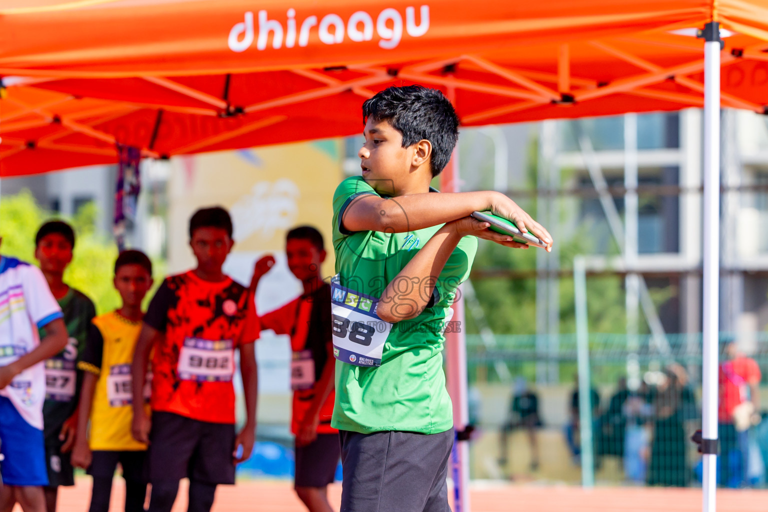 Day 4 of MWSC Interschool Athletics Championships 2024 held in Hulhumale Running Track, Hulhumale, Maldives on Tuesday, 12th November 2024. Photos by: Nausham Waheed / Images.mv