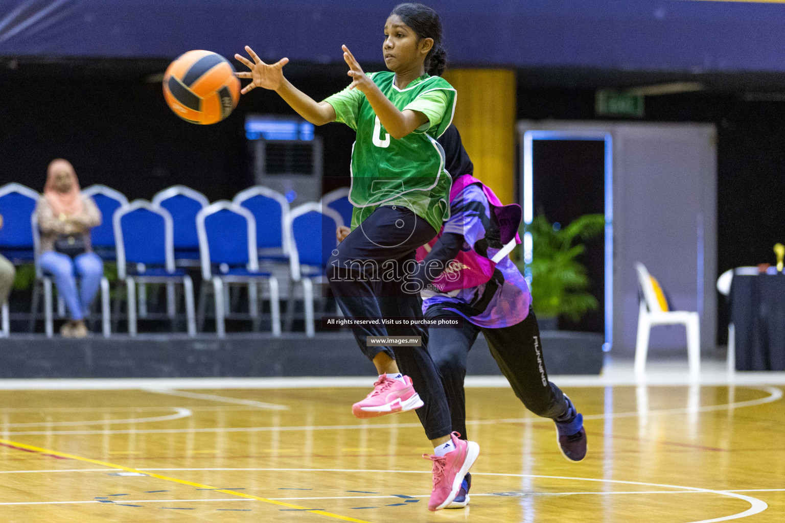 Day6 of 24th Interschool Netball Tournament 2023 was held in Social Center, Male', Maldives on 1st November 2023. Photos: Nausham Waheed / images.mv