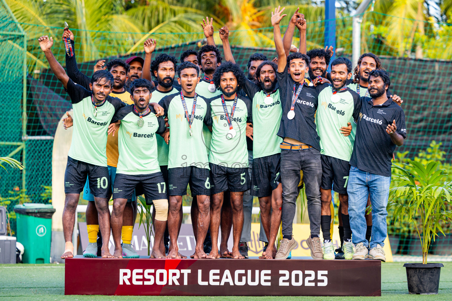 Barcelo vs Conrad in the Final of Resort League 2025 (Ari Zone) was held on Sunday, 28th June 2025 in Conrad Maldives Rangali Island, Alif Dhaalu Atoll, Maldives. Photos: Nausham Waheed / images.mv