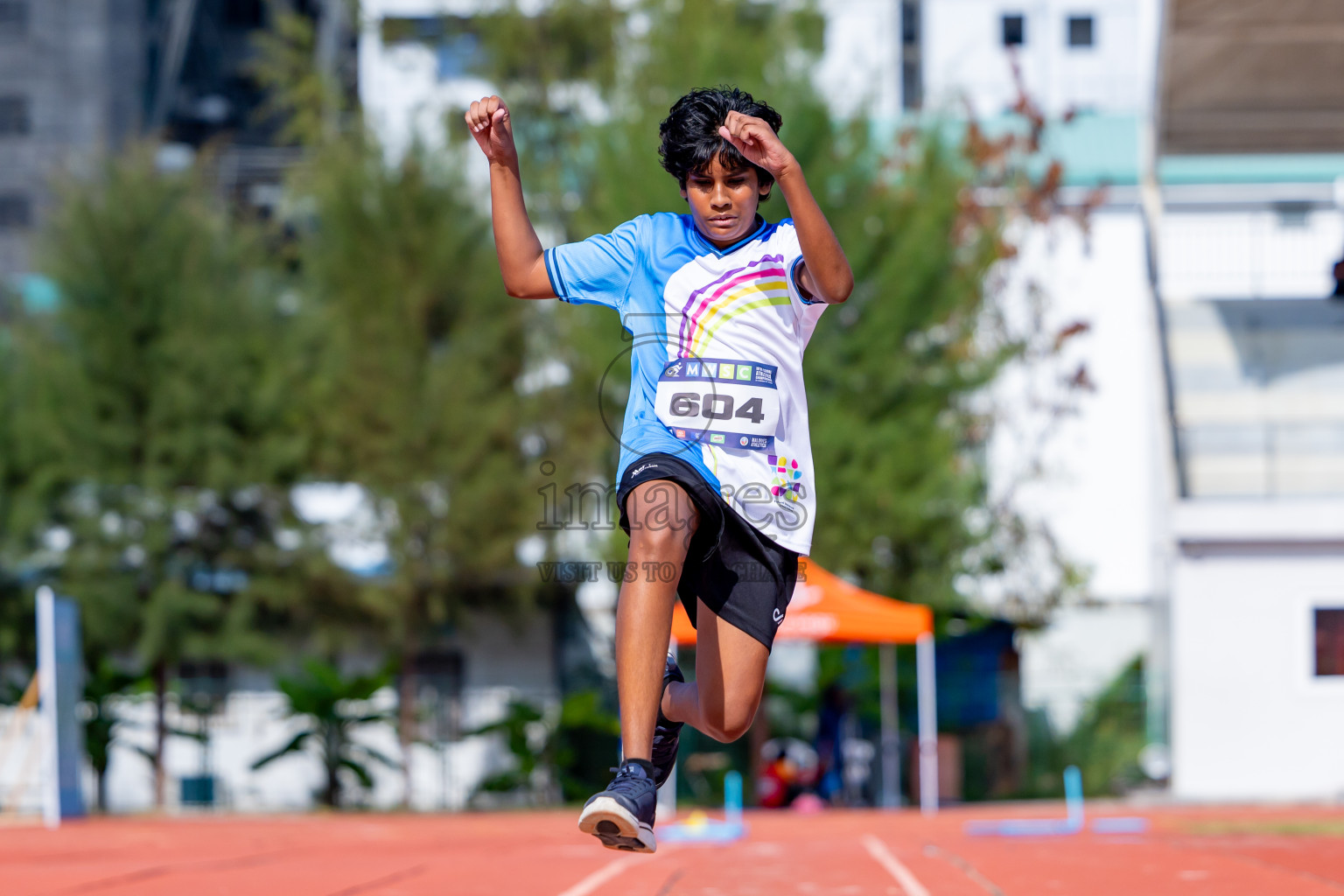 Day 4 of MWSC Interschool Athletics Championships 2024 held in Hulhumale Running Track, Hulhumale, Maldives on Tuesday, 12th November 2024. Photos by: Nausham Waheed / Images.mv