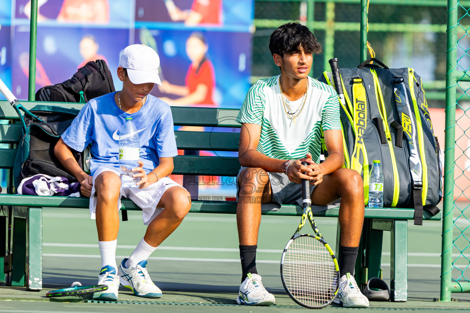 Day 2 of ATF Maldives Junior Open Tennis was held in Male' Tennis Court, Male', Maldives on Tuesday, 10th December 2024. Photos: Nausham Waheed / images.mv