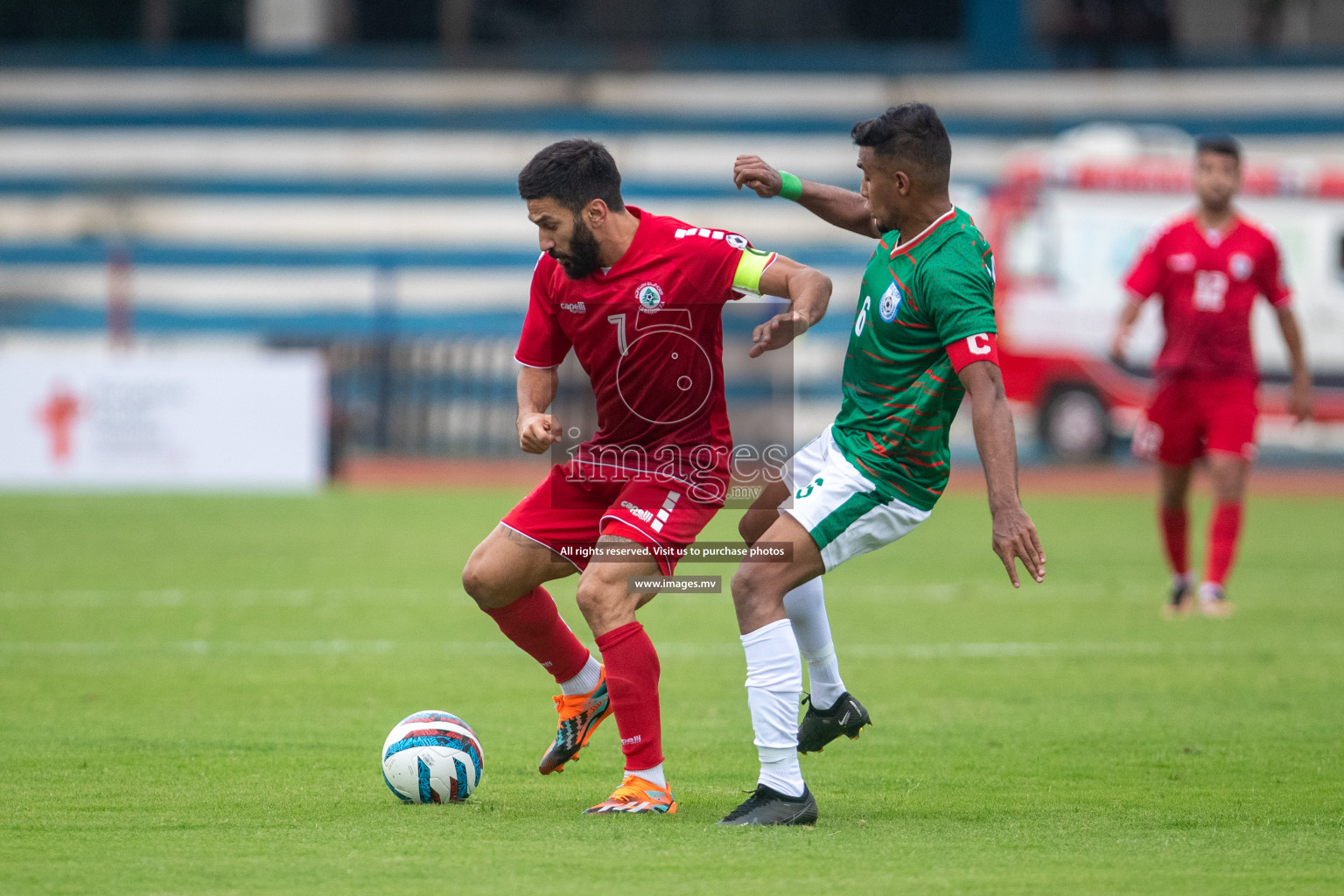 Lebanon vs Bangladesh in SAFF Championship 2023 held in Sree Kanteerava Stadium, Bengaluru, India, on Wednesday, 22nd June 2023. Photos: Nausham Waheed / images.mv