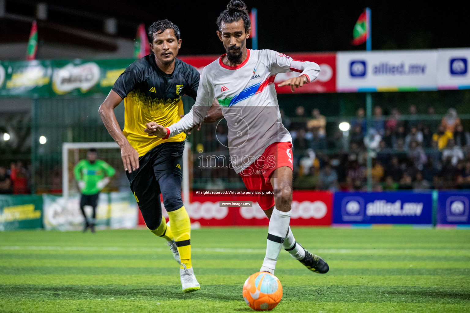 Team FSM Vs Prisons Club in the Semi Finals of Club Maldives 2021 held in Hulhumale, Maldives on 15 December 2021. Photos: Shuu Abdul Sattar / images.mv