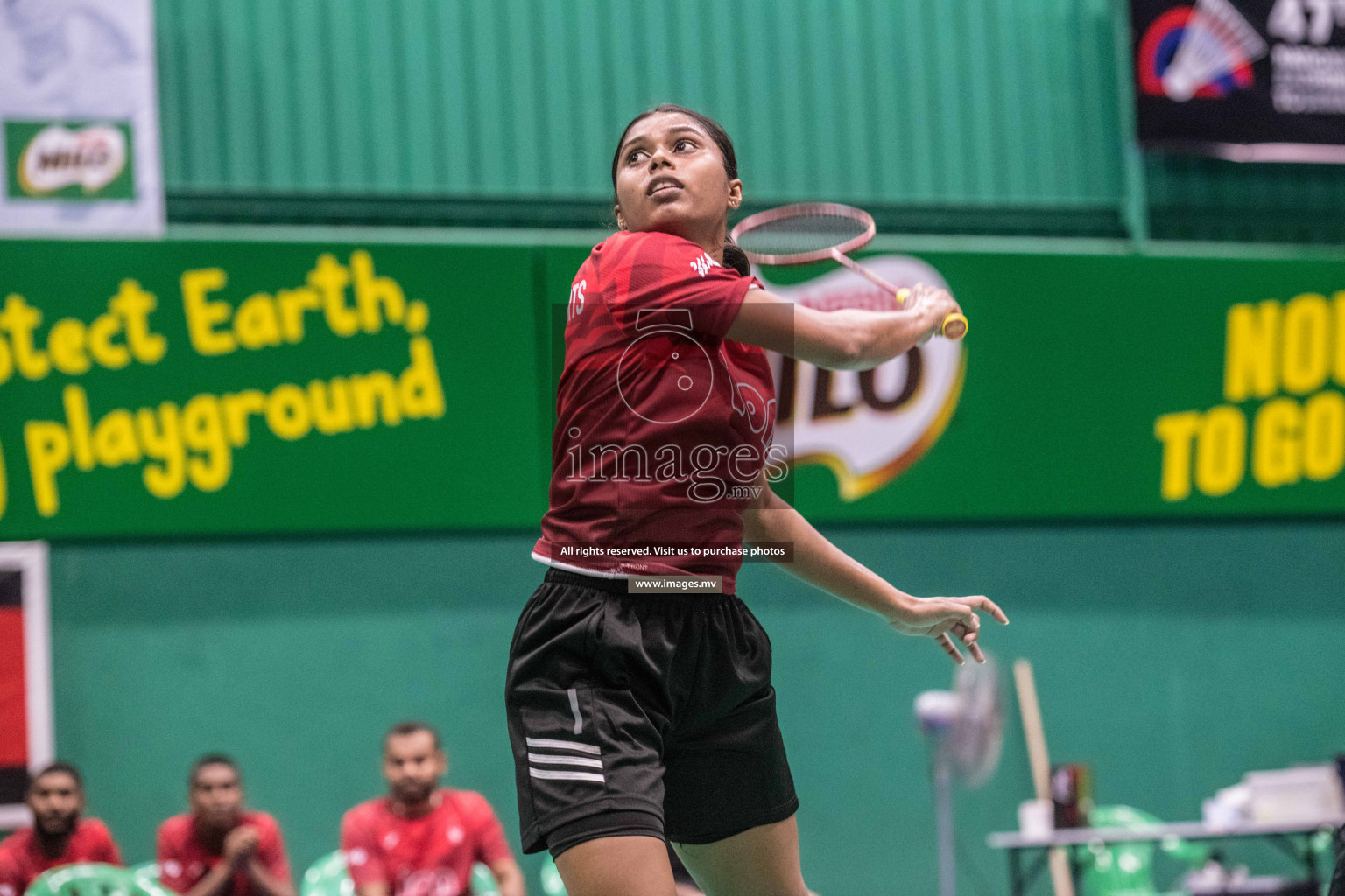 Day 2 of Badminton association mixed group championship 2021 held in Male', Maldives Photos by Nausham Waheed