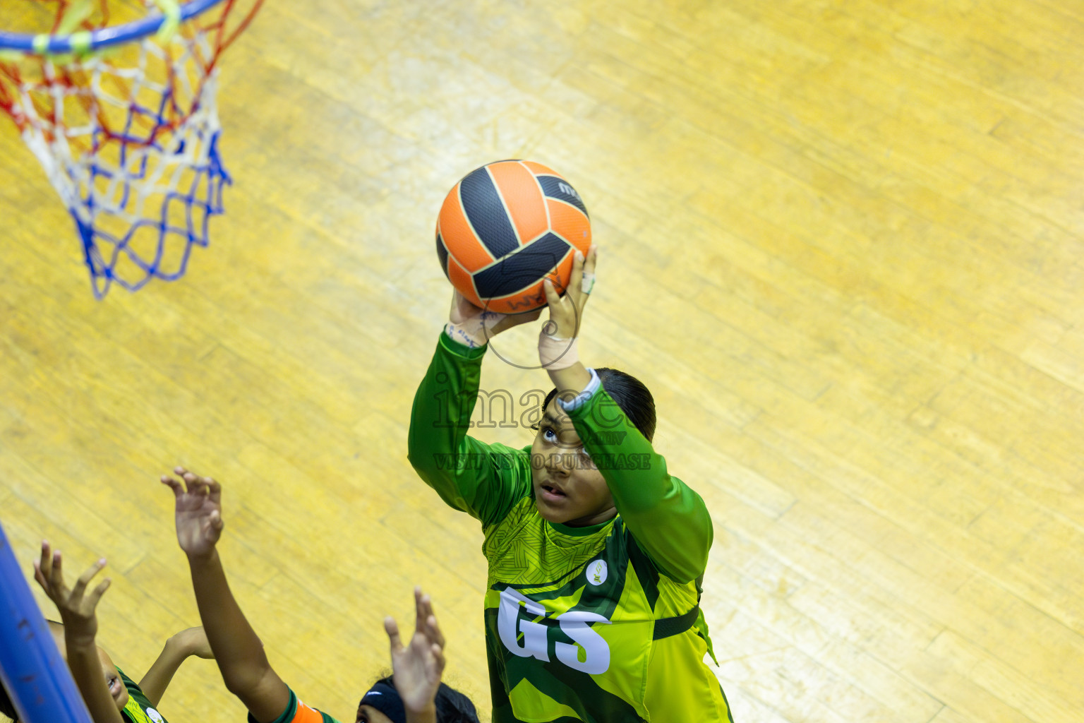 Day 15 of 25th Inter-School Netball Tournament was held in Social Center at Male', Maldives on Monday, 26th August 2024. Photos: Mohamed Mahfooz Moosa / images.mv