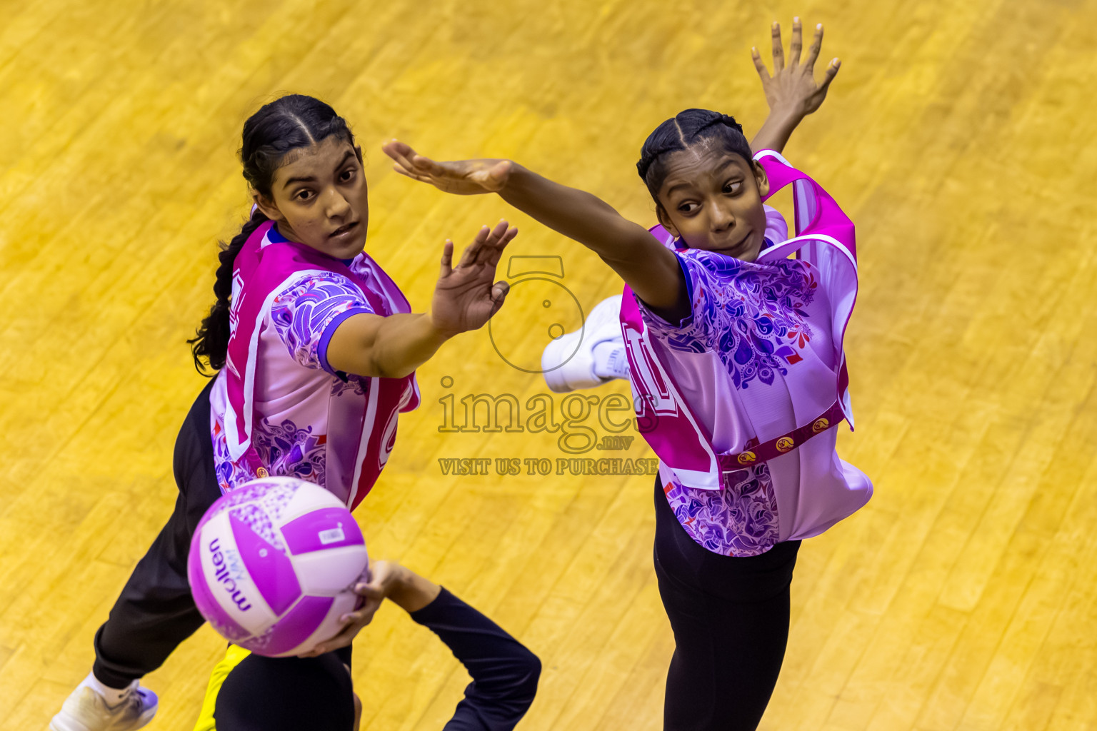 KYRC vs N Sports A in Day 5 of 24th Milo Netball Association Championship held in Social Center at Male', Maldives on Friday, 5th September 2025. Photos: Nausham Waheed / images.mv