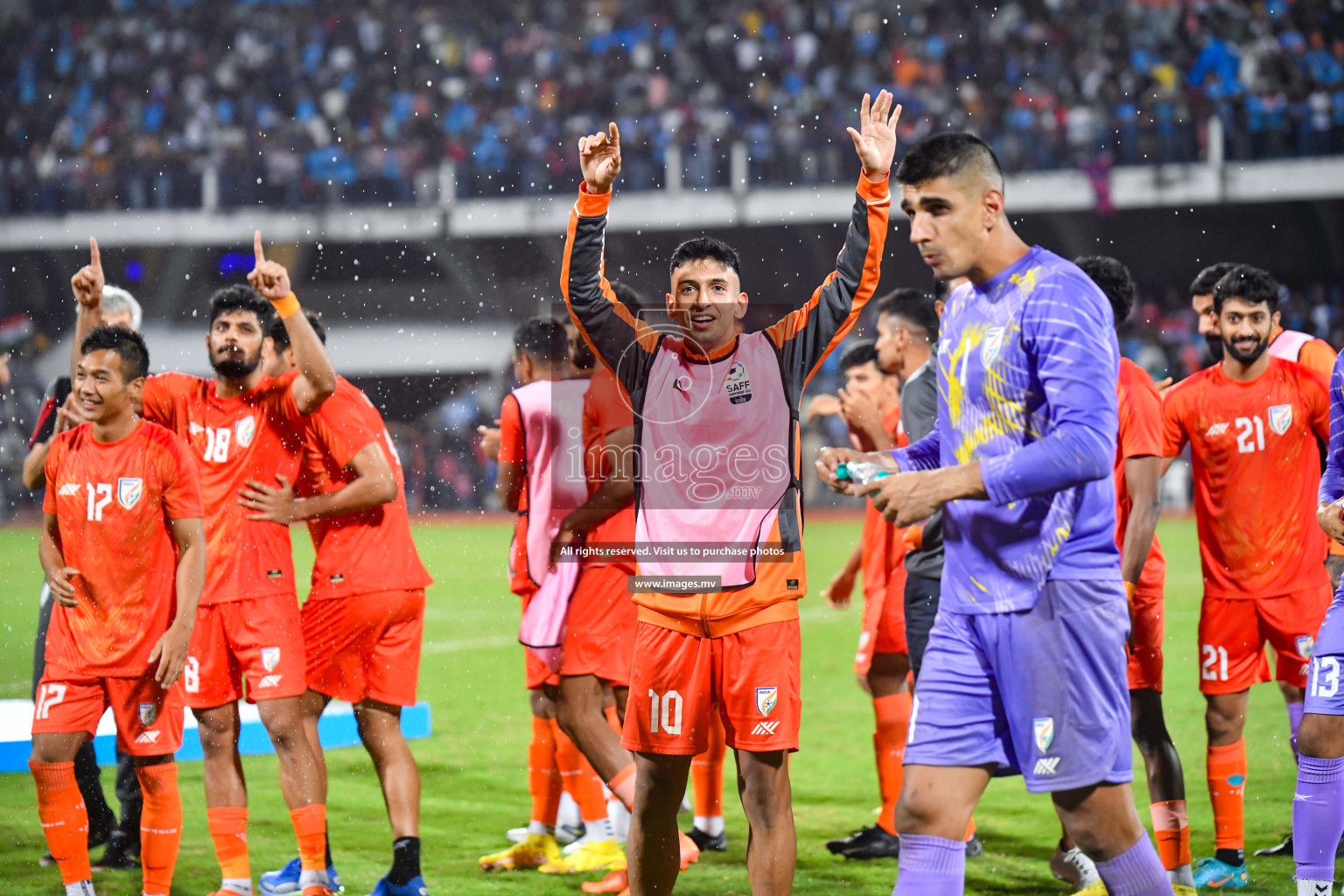 Kuwait vs India in the Final of SAFF Championship 2023 held in Sree Kanteerava Stadium, Bengaluru, India, on Tuesday, 4th July 2023. Photos: Nausham Waheed, Hassan Simah / images.mv