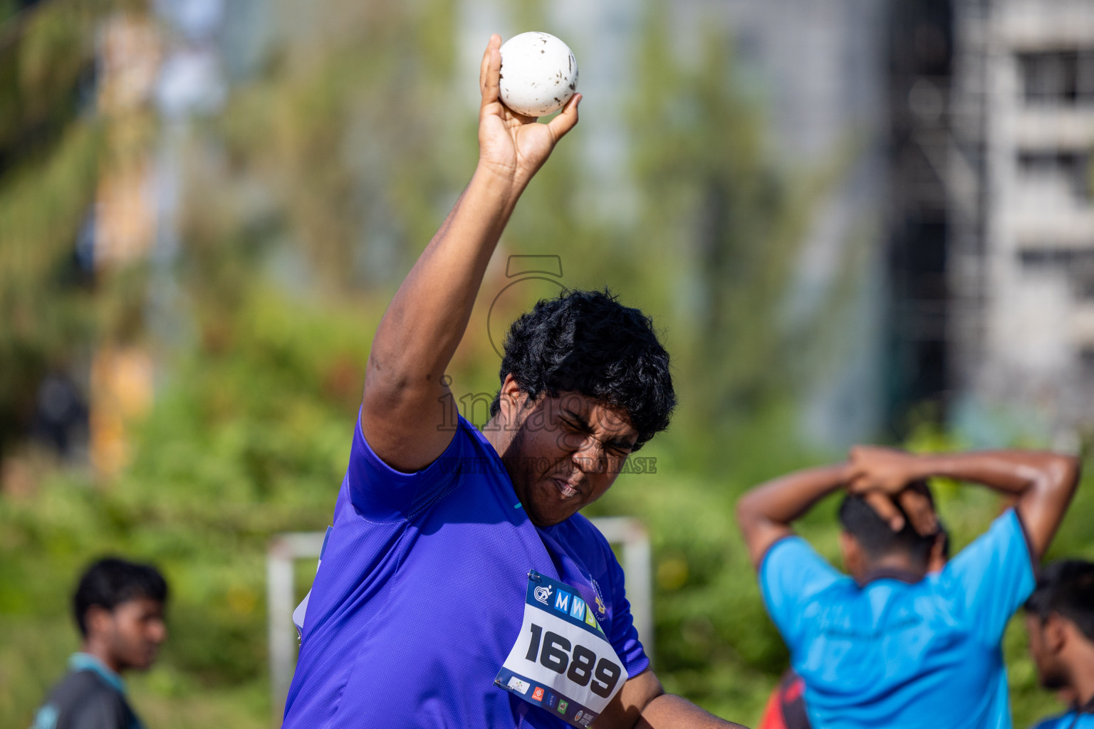 Day 1 of MWSC Interschool Athletics Championships 2024 held in Hulhumale Running Track, Hulhumale, Maldives on Saturday, 9th November 2024. 
Photos by: Ismail Thoriq, Hassan Simah / Images.mv