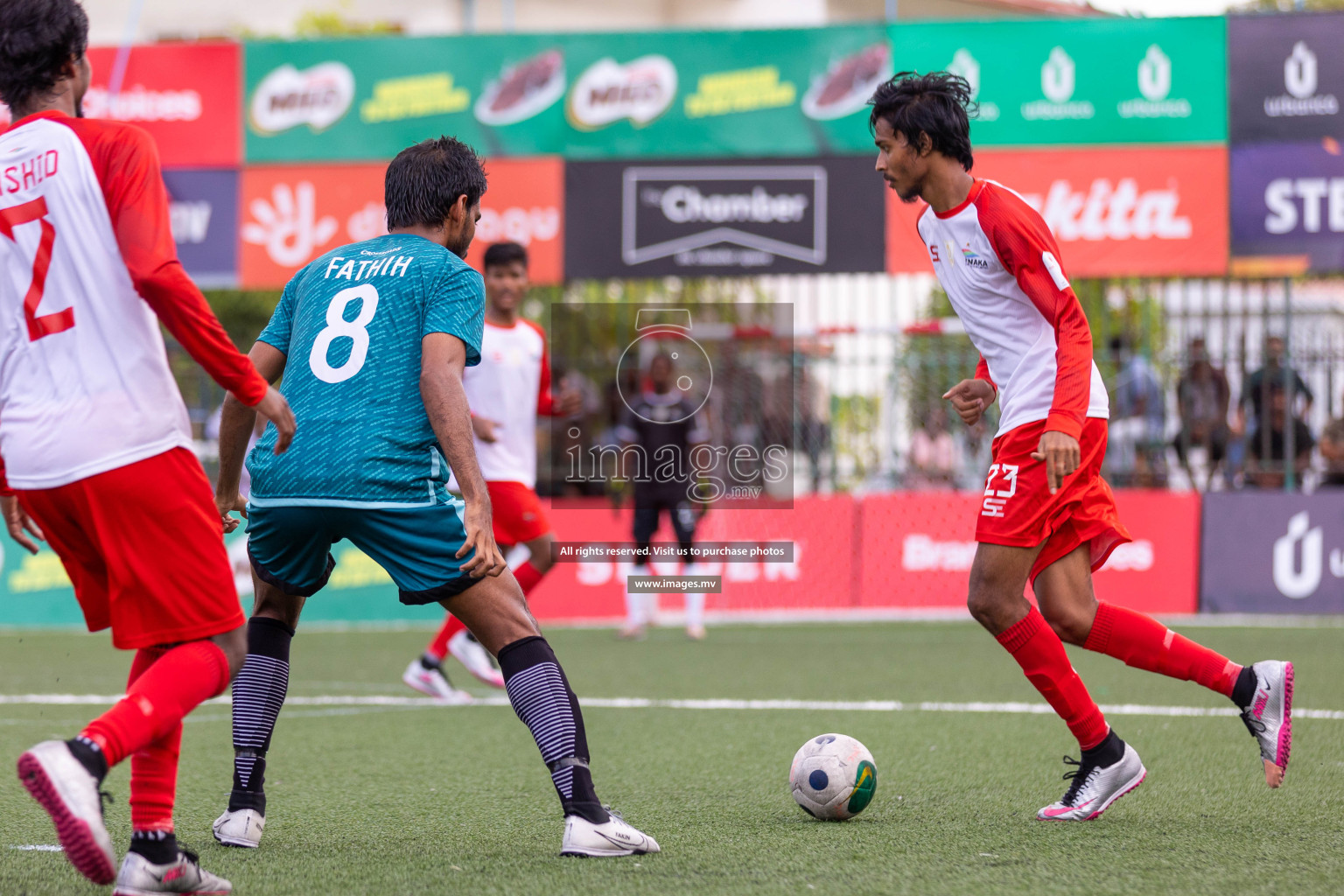 Team Fenaka vs Crossroads Maldives in Club Maldives Cup 2023 held in Hulhumale, Maldives, on Sunday, 30th July 2023
Photos: Ismail Thoriq / images.mv