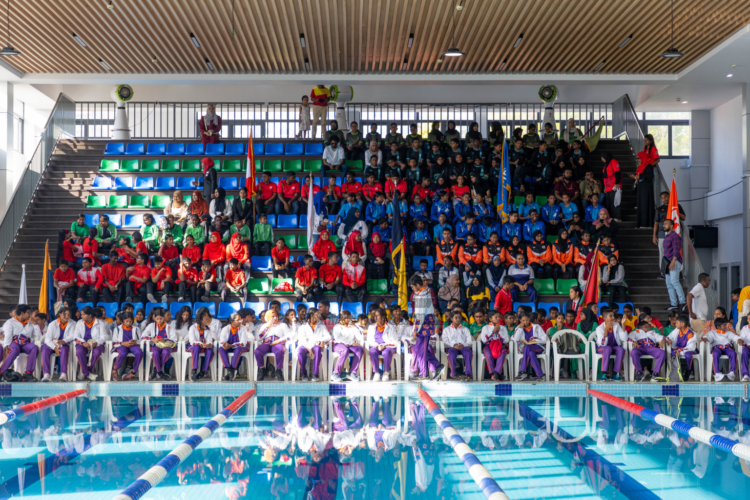 Closing ceremony of BML 20th Inter-School Swimming Competition was held in Hulhumale' Swimming Complex on Saturday, 19th October 2024. 
Photos: Ismail Thoriq