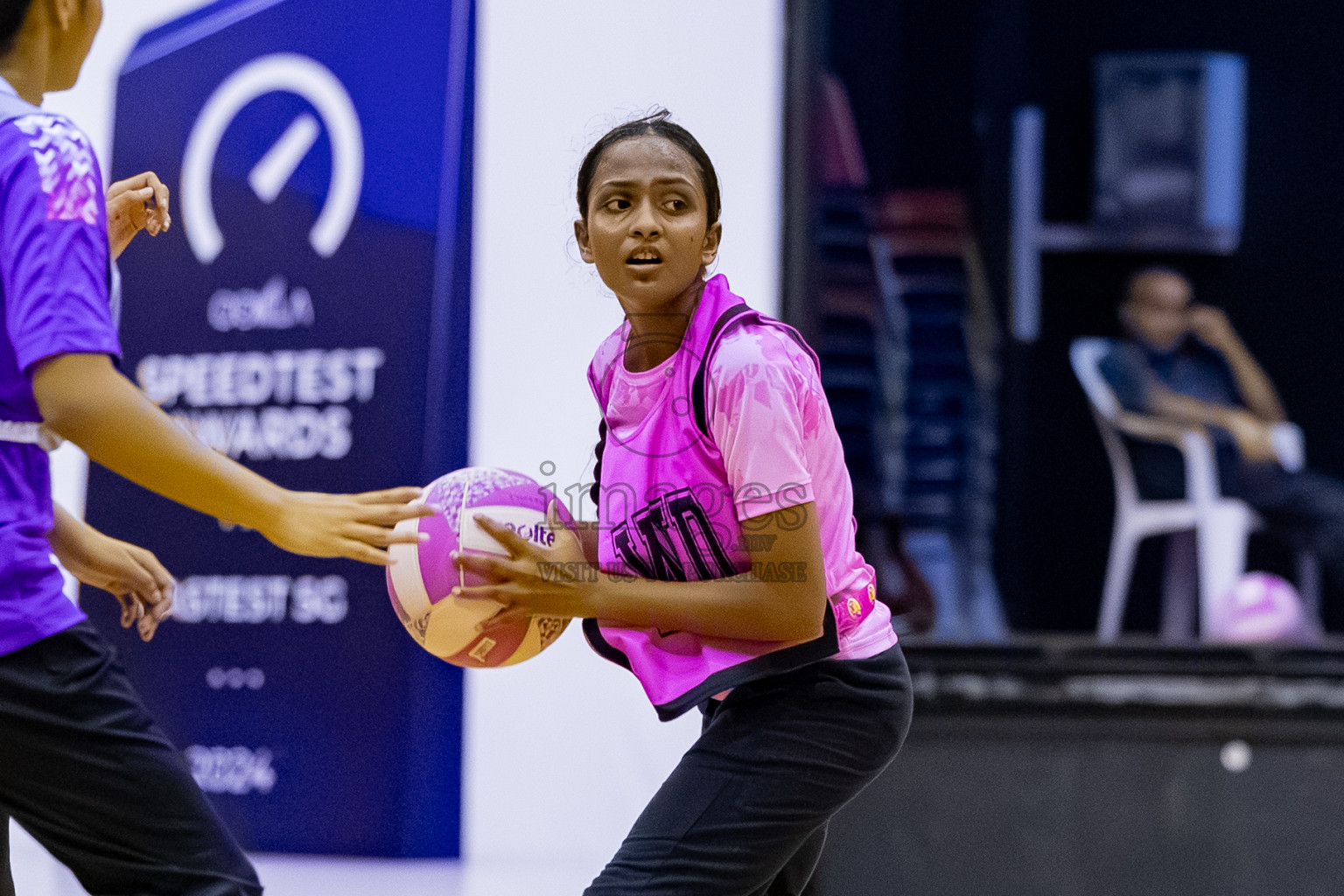 Invicto SC vs Xenith SC A in Day 3 of 24th Milo Netball Association Championship held in Social Center at Male', Maldives on Wednesday, 3rd September 2025. Photos: Mohamed MahfoozMoosa / images.mv