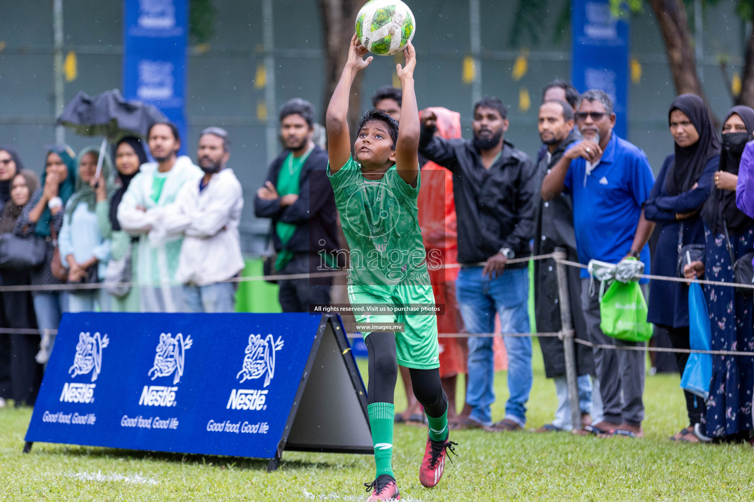 Day 2 of Nestle kids football fiesta, held in Henveyru Football Stadium, Male', Maldives on Thursday, 12th October 2023 Photos: Nausham Waheed/ Shuu Abdul Sattar Images.mv