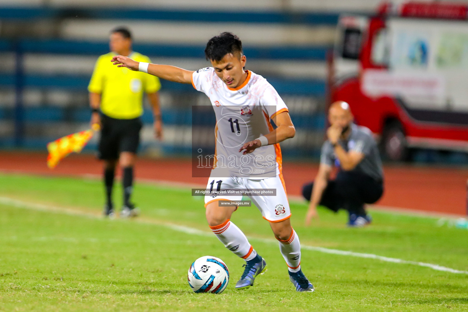 Bhutan vs Bangladesh in SAFF Championship 2023 held in Sree Kanteerava Stadium, Bengaluru, India, on Wednesday, 28th June 2023. Photos: Nausham Waheed, Hassan Simah / images.mv