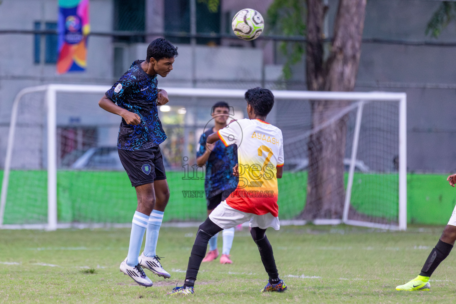 Club Eagles vs Super United Sports (U14) in Day 4 of Dhivehi Youth League 2024 held at Henveiru Stadium on Thursday, 28th November 2024. Photos: Shuu Abdul Sattar/ Images.mv