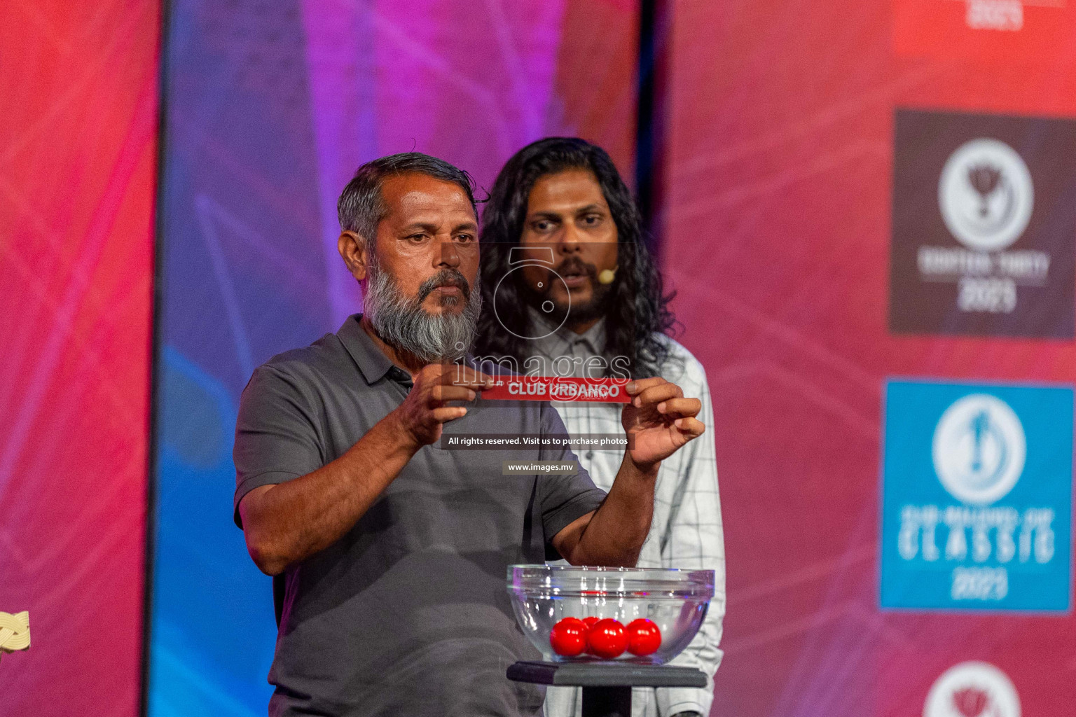 Draw ceremony of Club Maldives 2023 was held on Thursday, 6th July 2023 at PSM Studio in Male', Maldives.  Photos: Ismail Thoriq / images.mv