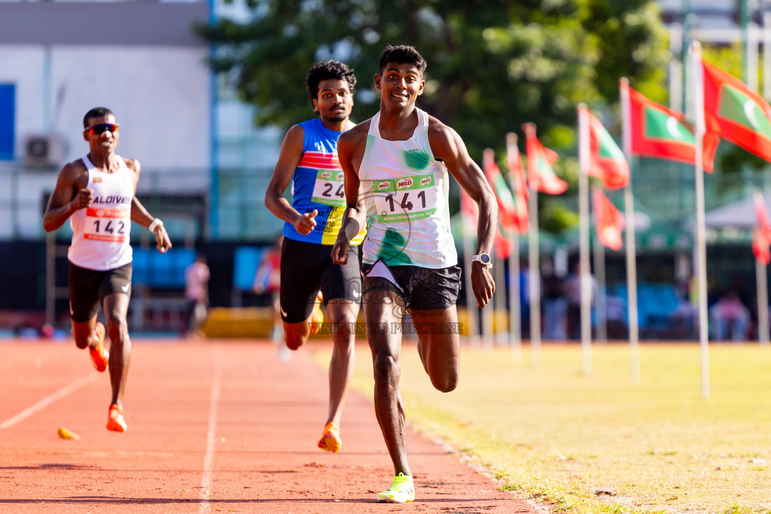 Day 3 of National Athletics Championship 2025 was held at Ekuveni Running Ground in Male', Maldives on Saturday, 16th August 2025. Photos: Nausham Waheed / images.mv