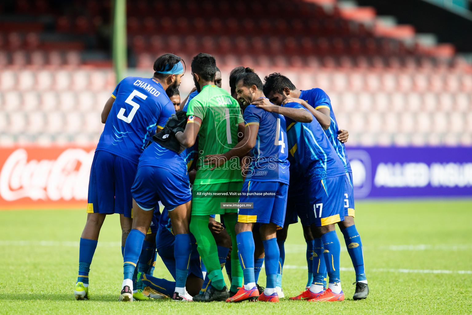 Bangladesh vs Sri Lanka in SAFF Championship 2021 held on 1st October 2021 in Galolhu National Stadium, Male', Maldives