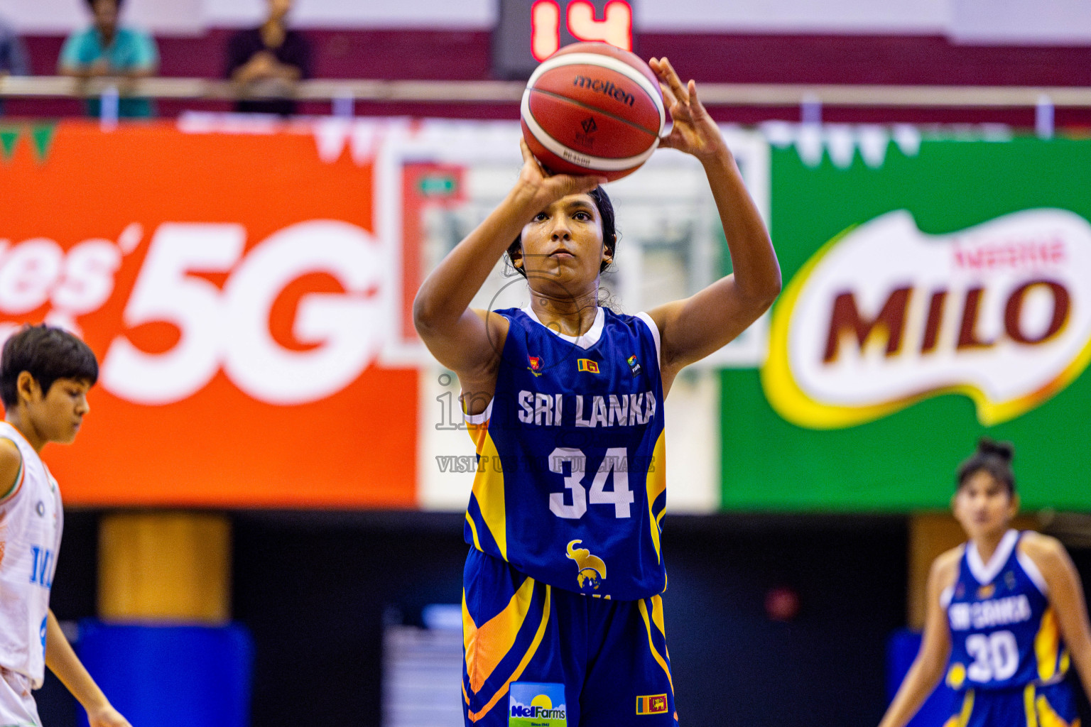 Sri Lanka vs India in the Final of Under 16 Woman's Asian Cup SABA Qualifiers 2025 was held in Social Center, Male', Maldives on Sunday, 15th June 2025. Photos: Nausham Waheed / images.mv