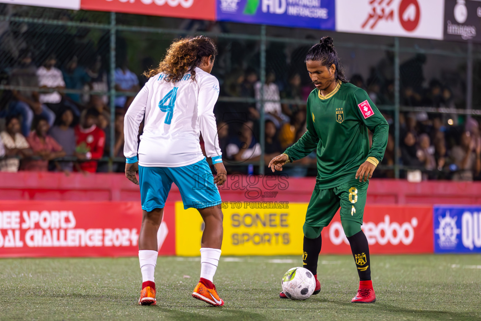 Th Thimarafushi vs Th Guraidhoo in Day 20 of Golden Futsal Challenge 2024 was held on Saturday , 3rd February 2024 in Hulhumale', Maldives Photos: Ismail Thoriq / images.mv