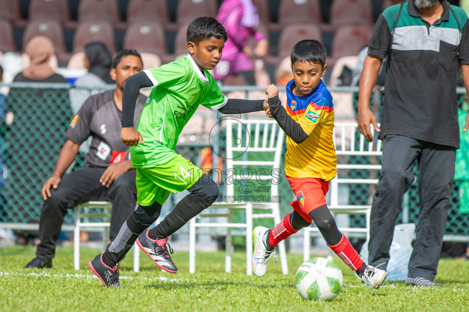 Day 2 of Under 10 MILO Academy Championship 2024 was held at National Stadium in Male', Maldives on Saturday, 27th April 2024. Photos: Nausham Waheed / Mohamed Mahfooz Moosa / images.mv