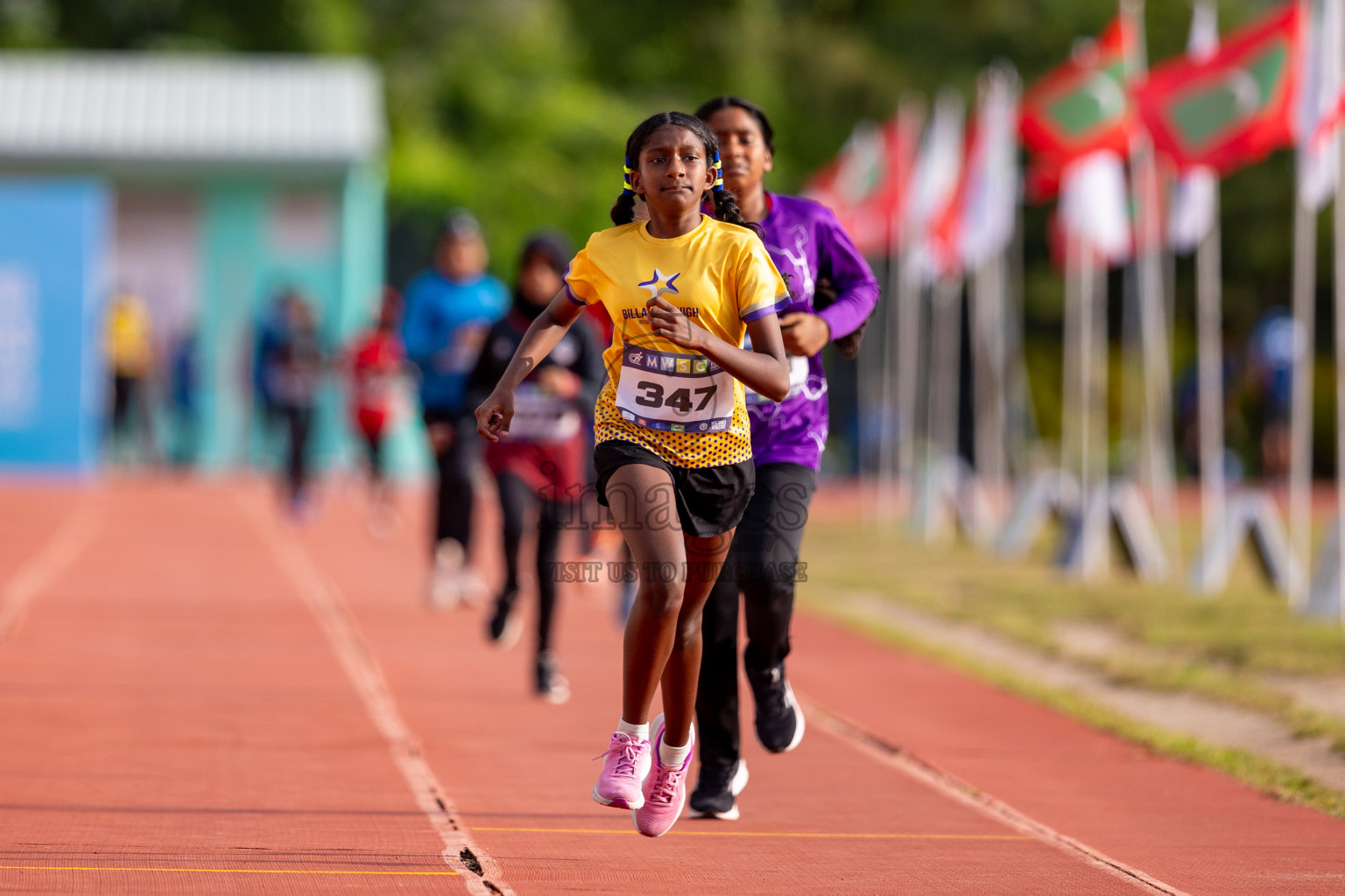 Day 3 of MWSC Interschool Athletics Championships 2024 held in Hulhumale Running Track, Hulhumale, Maldives on Monday, 11th November 2024. 
Photos by: Hassan Simah / Images.mv