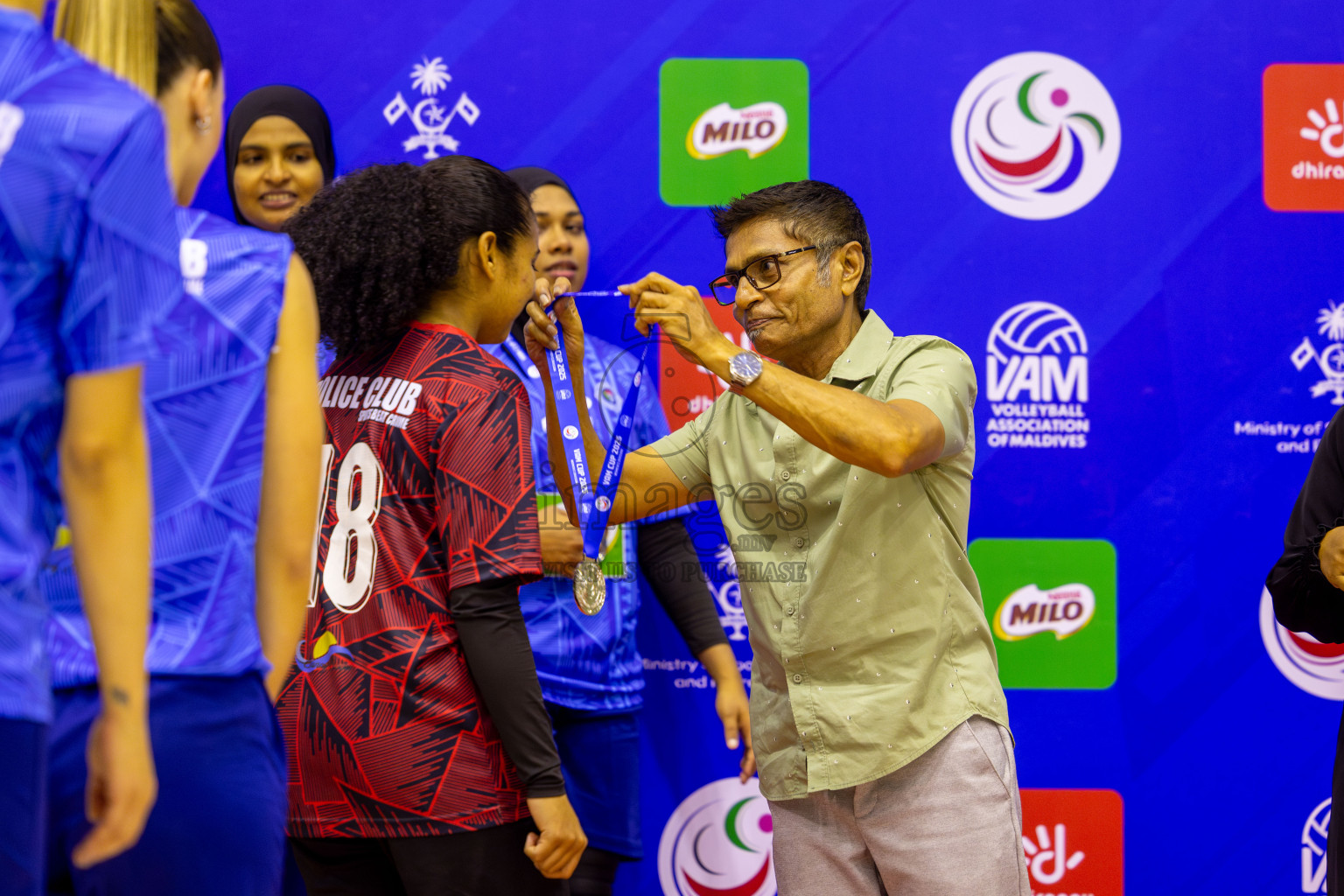 Police Club vs Club Wamco in the Final of Women's Division of VAM Cup 2025 held in Male', Maldives on Thursdsay, 17th April 2025 at Social Center Indoor Hall Photos By: Nausham Waheed / images.mv