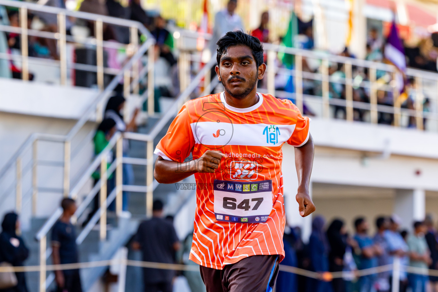 Day 5 of MWSC Interschool Athletics Championships 2024 held in Hulhumale Running Track, Hulhumale, Maldives on Wednesday, 13th November 2024. Photos by: Nausham Waheed / Images.mv