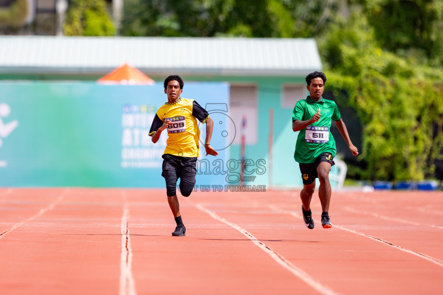 Day 3 of MWSC Interschool Athletics Championships 2024 held in Hulhumale Running Track, Hulhumale, Maldives on Monday, 11th November 2024. 
Photos by: Hassan Simah / Images.mv