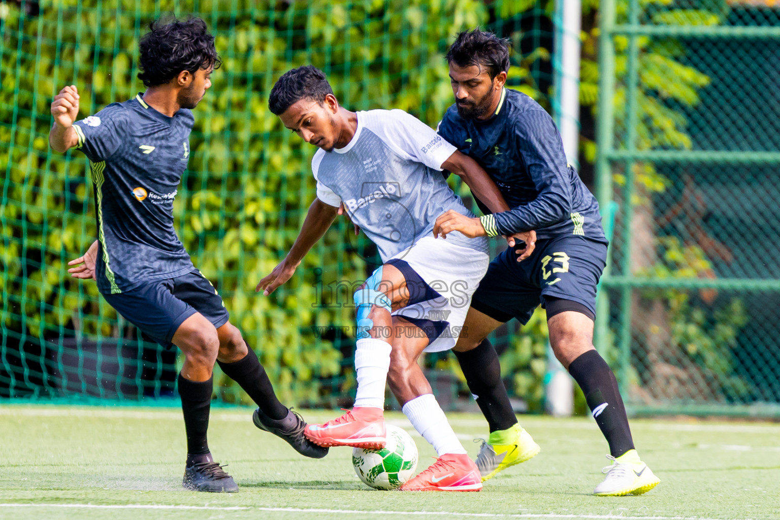 Barcelo vs Lily Beach in Day 5 of Resort League 2025 (Ari Zone) was held on Tuesday, 24th June 2025 in Conrad Maldives Rangali Island, Alif Dhaalu Atoll, Maldives. Photos: Nausham Waheed / images.mv