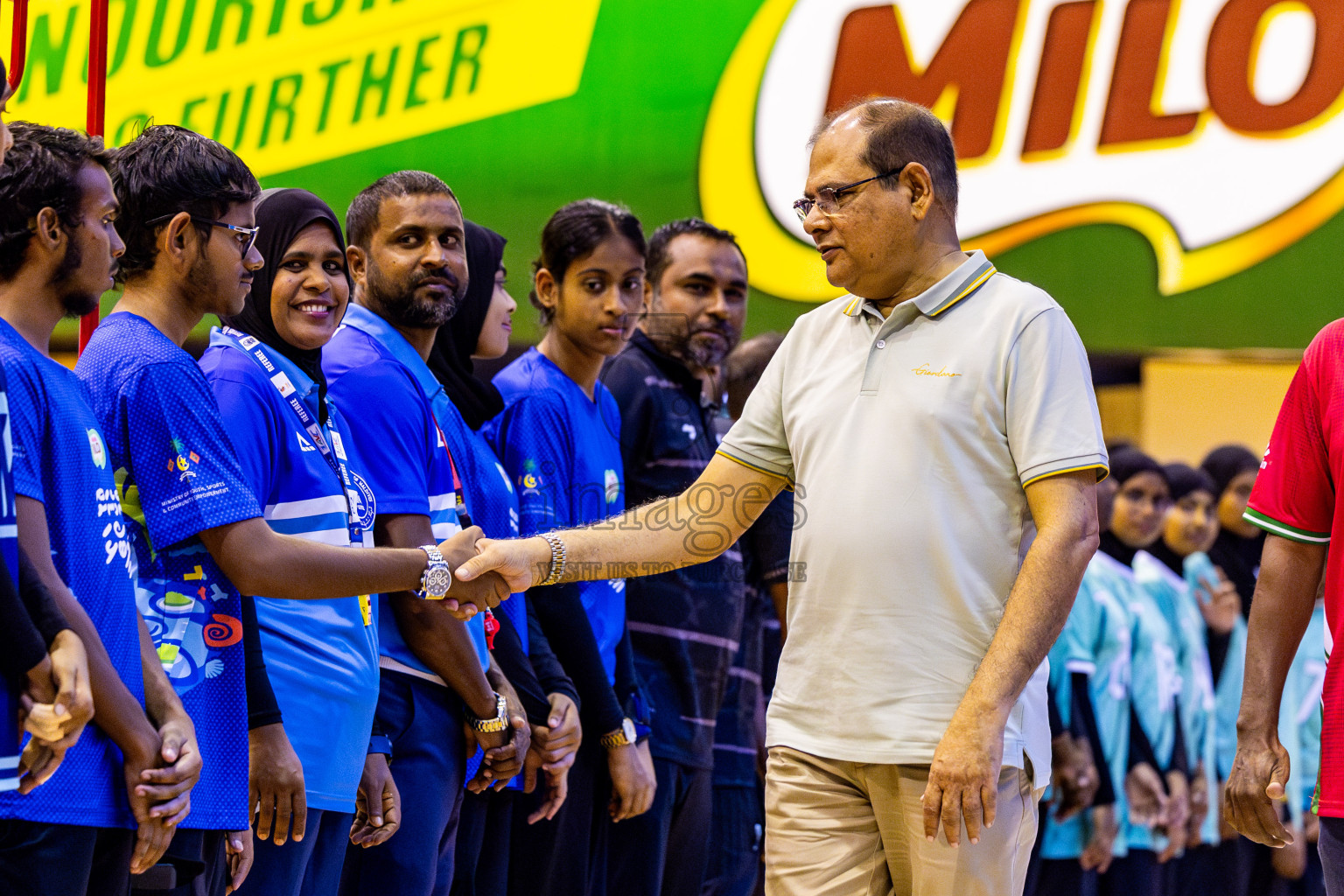 Finals of Interschool Volleyball Tournament 2024 was held in Social Center at Male', Maldives on Friday, 6th December 2024. Photos: Nausham Waheed / images.mv