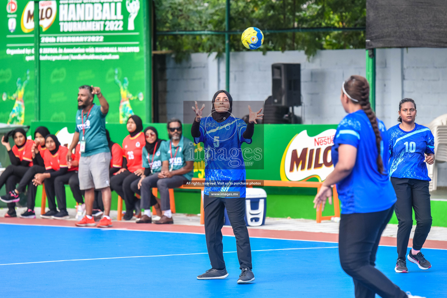 Day 7 of MILO 6th Inter Office Handball Tournament 2022 Photos by Nausham waheed