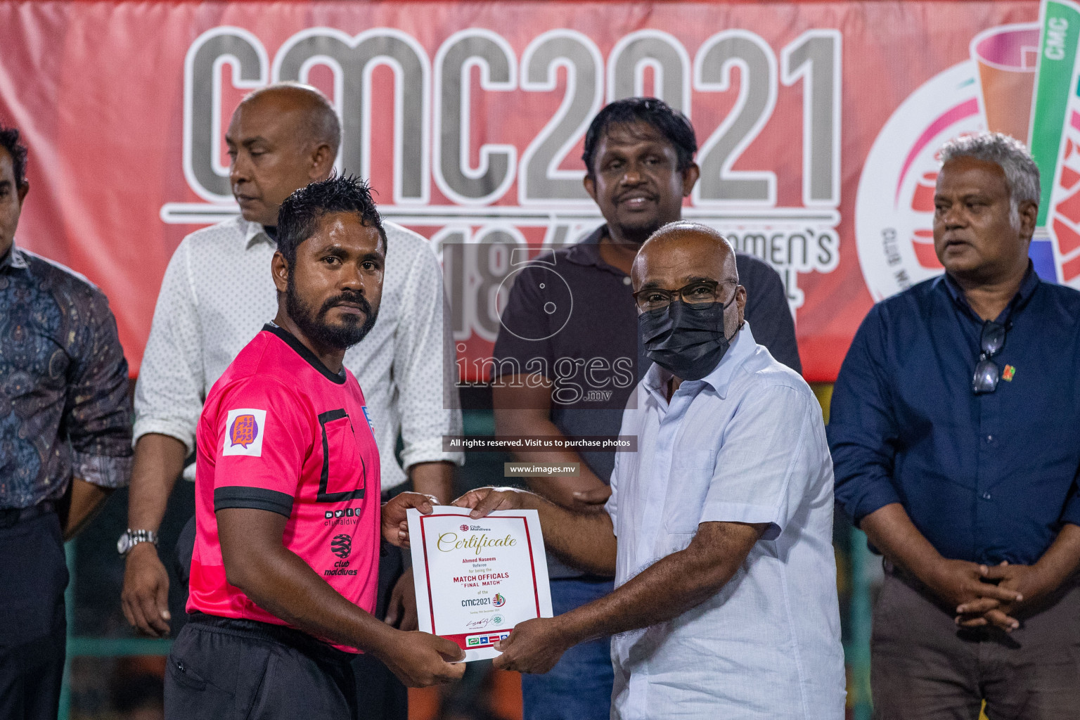 RRC Vs FSM in the Semi Finals of Club Maldives 2021 held in Hulhumale, Maldives on 19 December 2021. Photos: Ismail Thoriq / images.mv