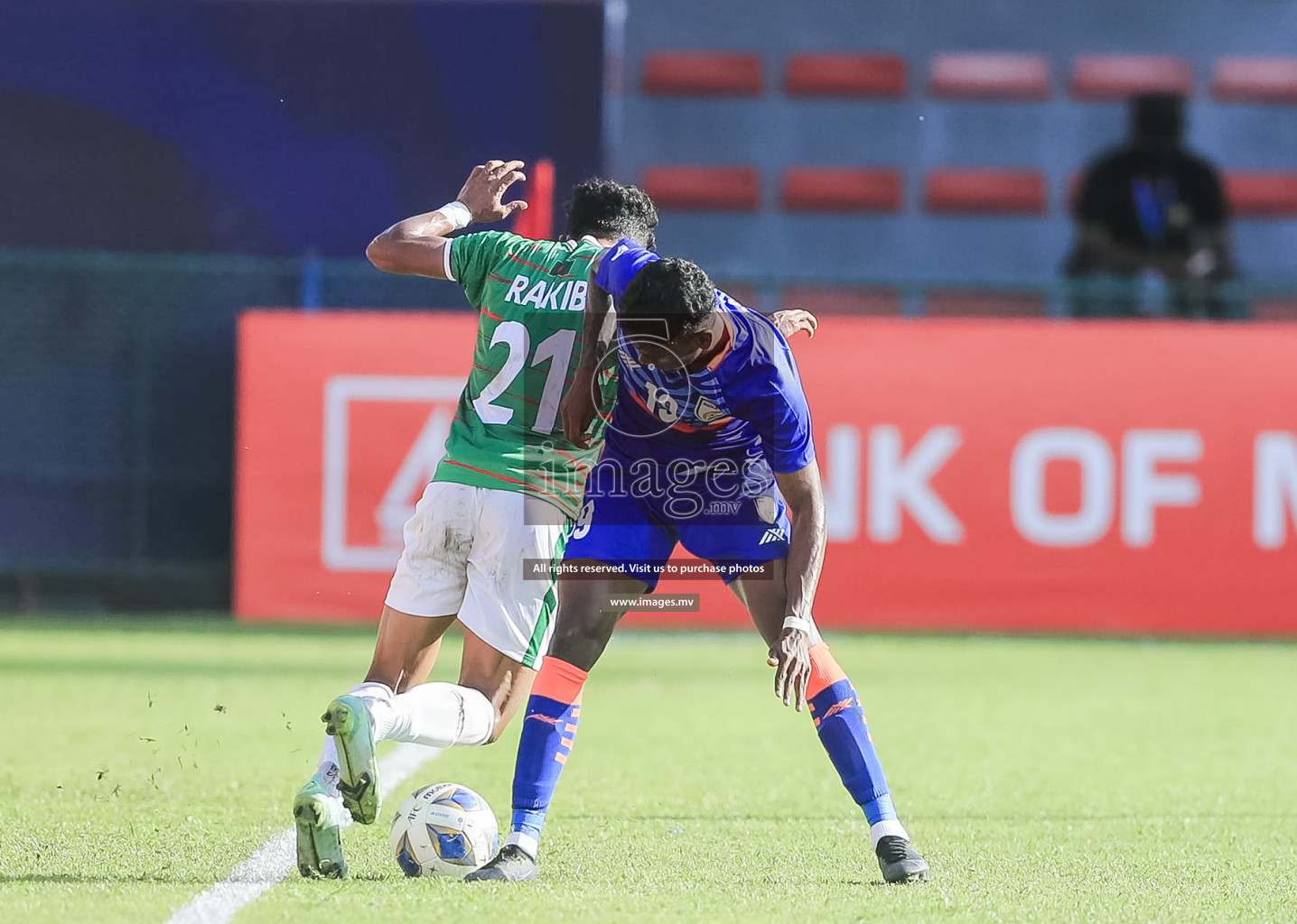 Bangladesh vs India in SAFF Championship 2021 held on 1st October 2021 in Galolhu National Stadium, Male', Maldives