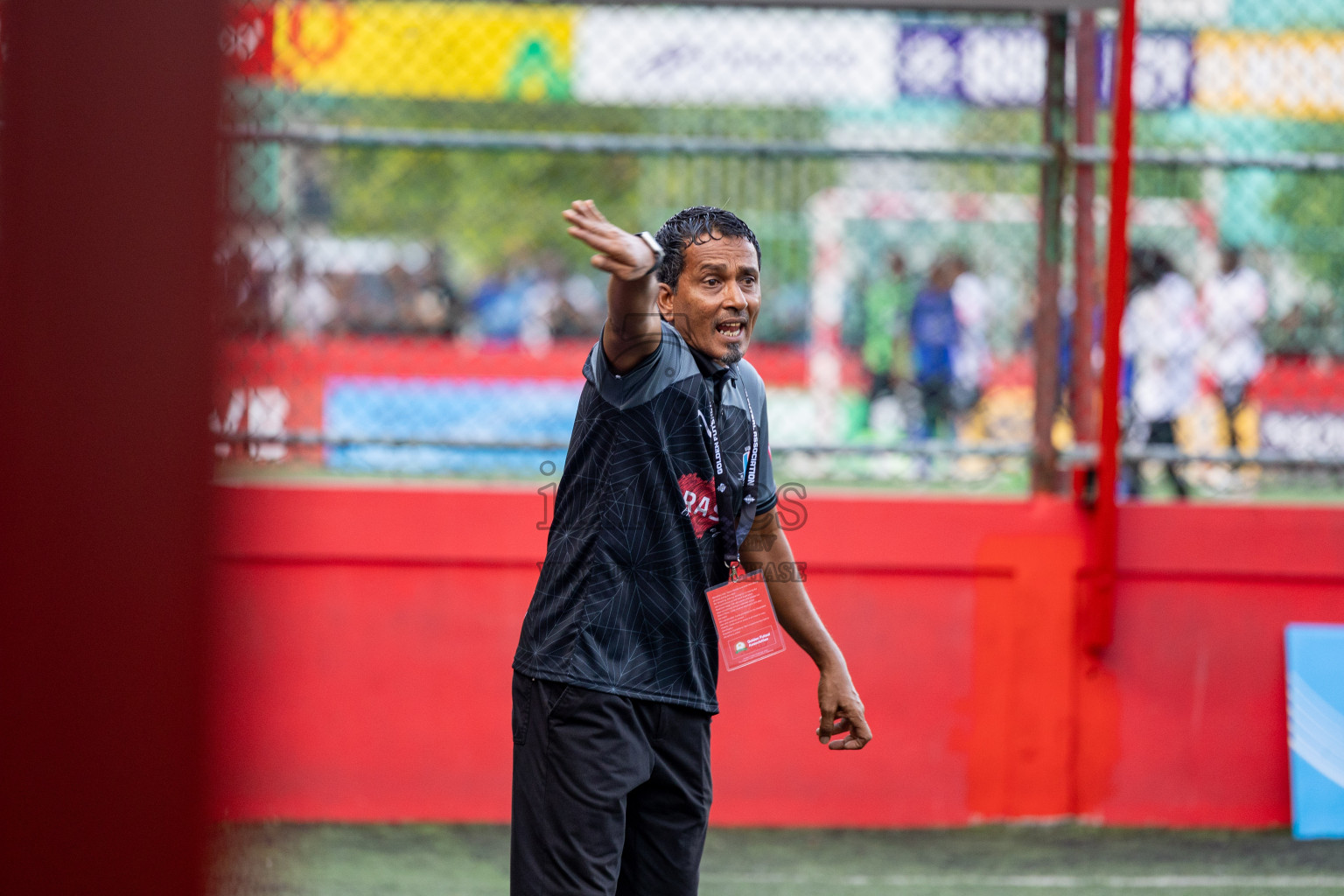 AA. Feridhoo VS AA. Rasdhoo in Day 7 of Golden Futsal Challenge 2025 was held on Saturday, 11th January 2025, in Hulhumale', Maldives Photos: Hassan Simah / images.mv