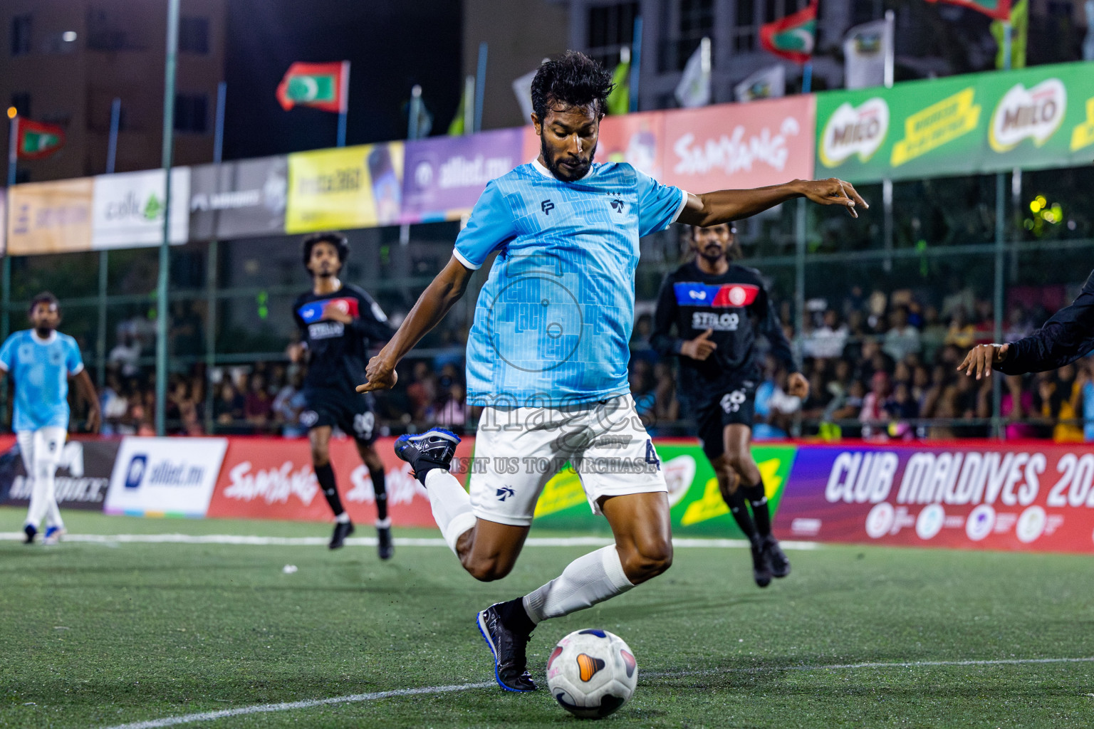 TEAM MACL vs STELCO RC in Quarter Finals of Club Maldives Cup 2024 held in Rehendi Futsal Ground, Hulhumale', Maldives on Wednesday, 9th October 2024. Photos: Nausham Waheed / images.mv