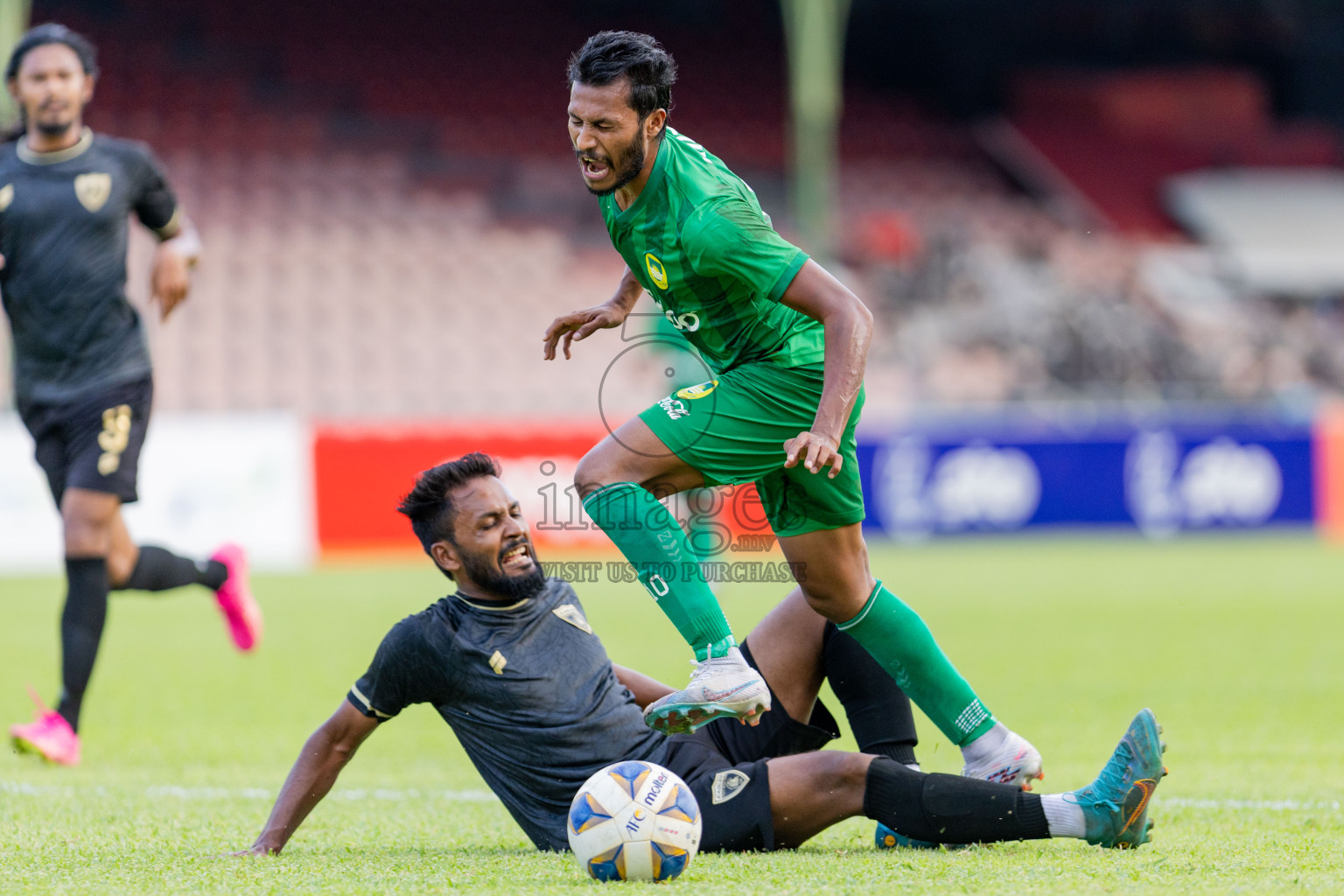 Maziya Sports & Recreation vs Club Eagles in the final of Dhivehi Premier League 2023 , held in National Football Stadium, Male', Maldives Photos: Nausham Waheed/ Images.mv