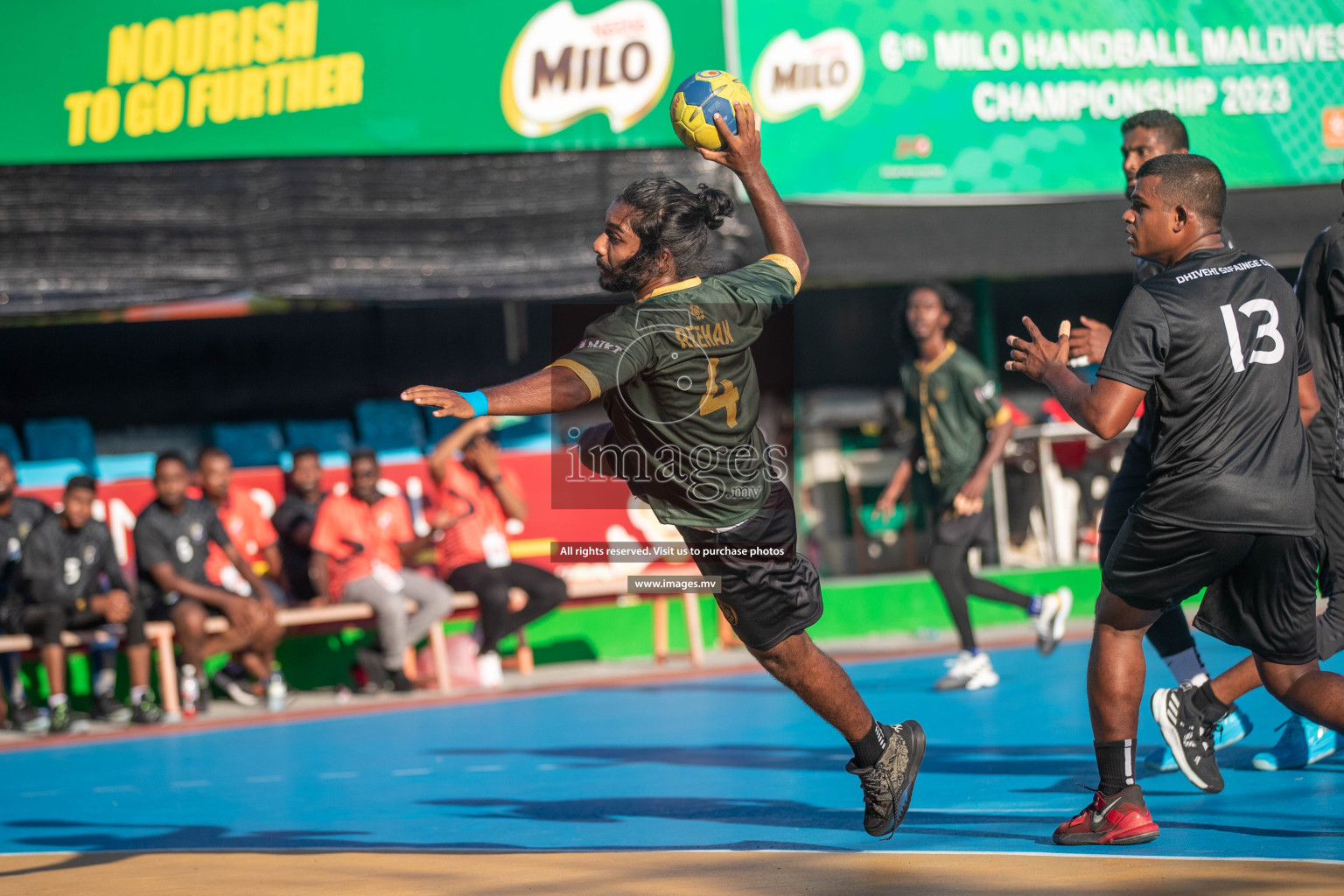 Day 5 of 6th MILO Handball Maldives Championship 2023, held in Handball ground, Male', Maldives on Friday, 24th May 2023 Photos: Shuu Abdul Sattar/ Images.mv