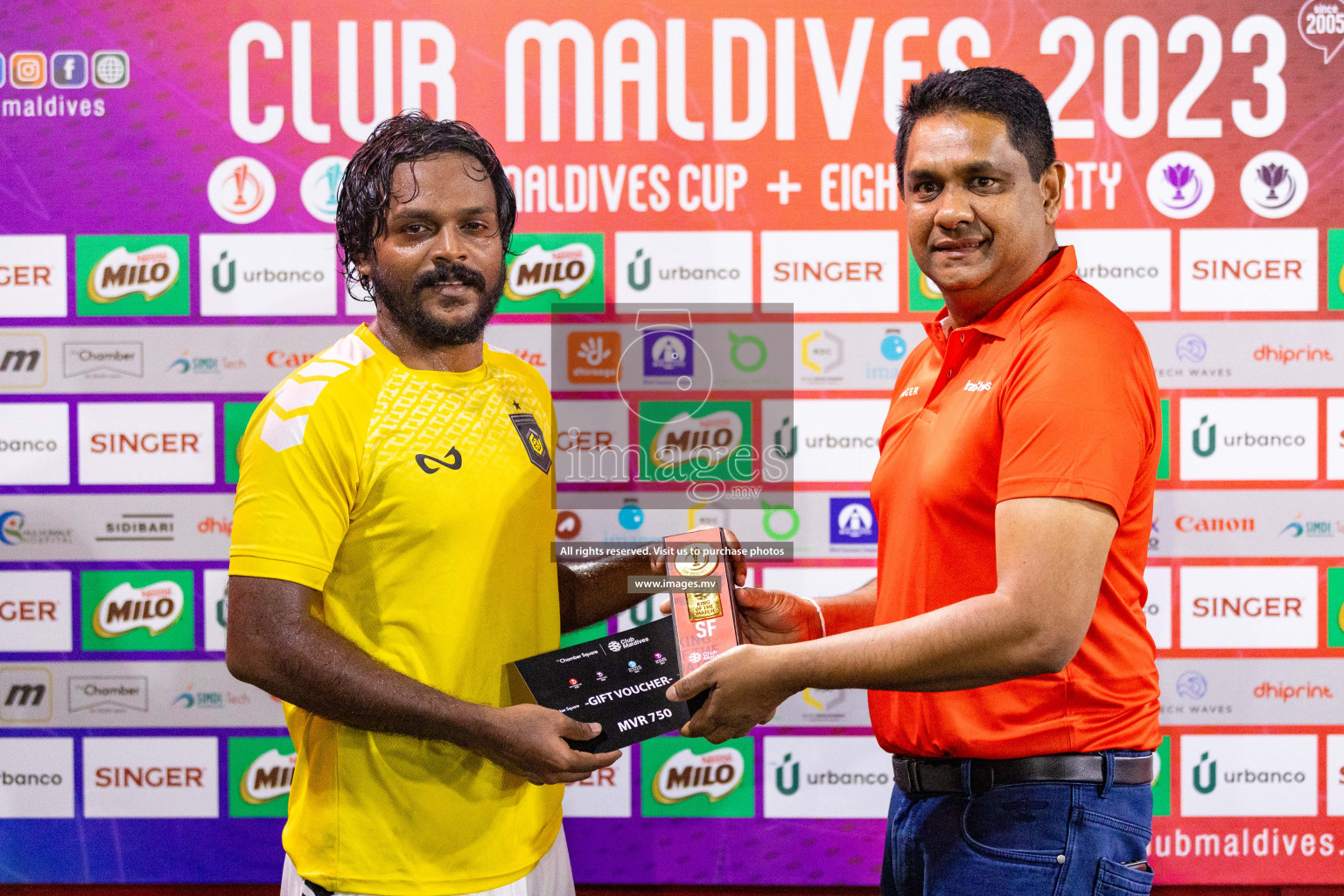 RRC vs Team FSM in Semi Final of Club Maldives Cup 2023 held in Hulhumale, Maldives, on Wednesday, 16th August 2023 Photos: Nausham Waheed / images.mv