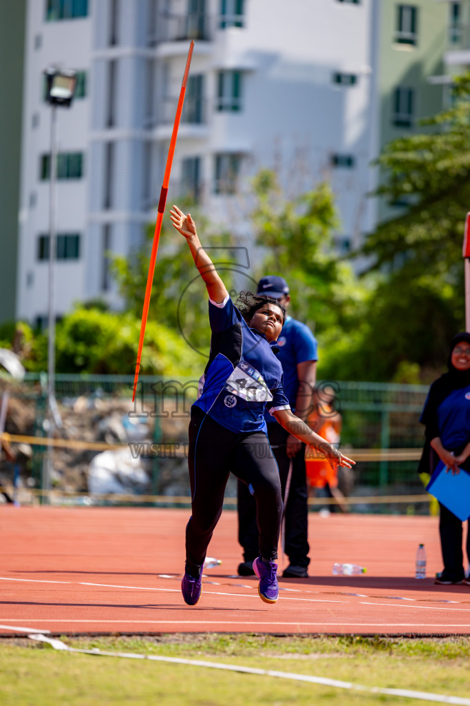 Day 4 of MWSC Interschool Athletics Championships 2024 held in Hulhumale Running Track, Hulhumale, Maldives on Tuesday, 12th November 2024. Photos by: Nausham Waheed / Images.mv