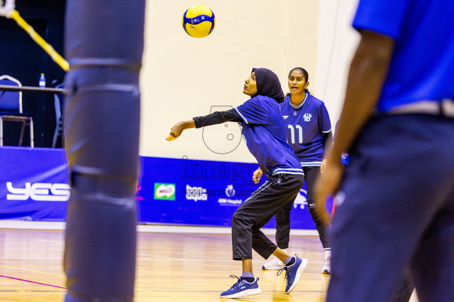 Finals of Interschool Volleyball Tournament 2024 was held in Social Center at Male', Maldives on Friday, 6th December 2024. Photos: Nausham Waheed / images.mv